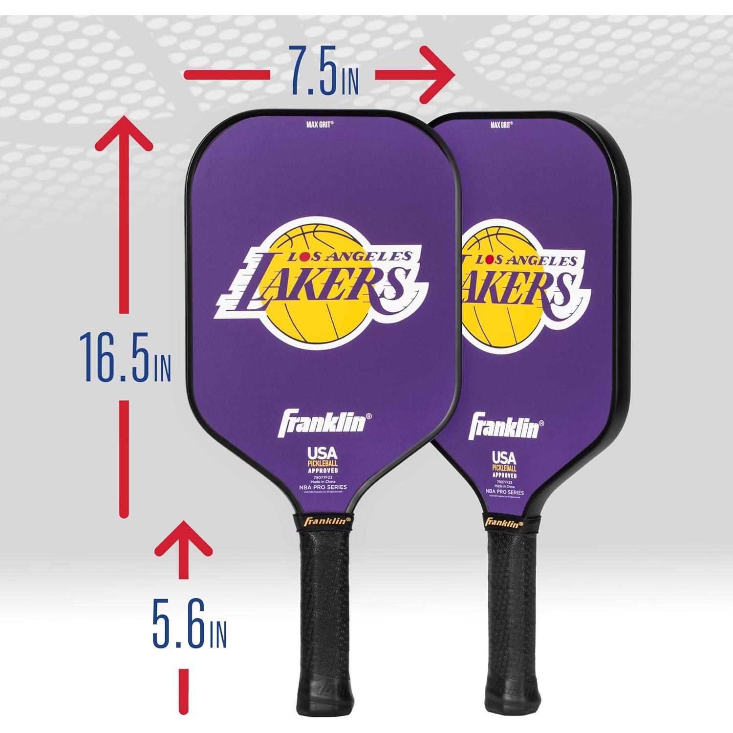Pala de Pickleball Franklin Sports NBA Lakers 13mm MaxGrit