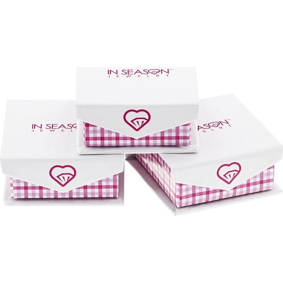 Colgante de Corazón Plateado Joyería In Season 20mm para Niñas