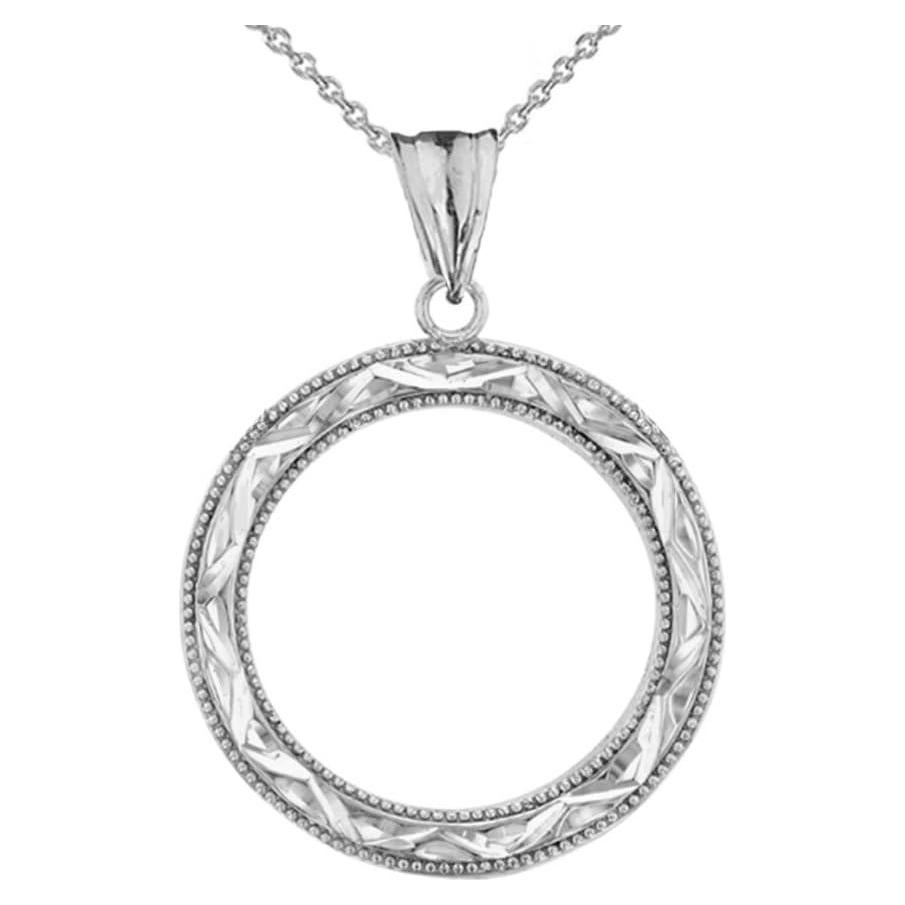 Colgante de Charm Círculo de la Vida Plata Esterlina 45.72 cm