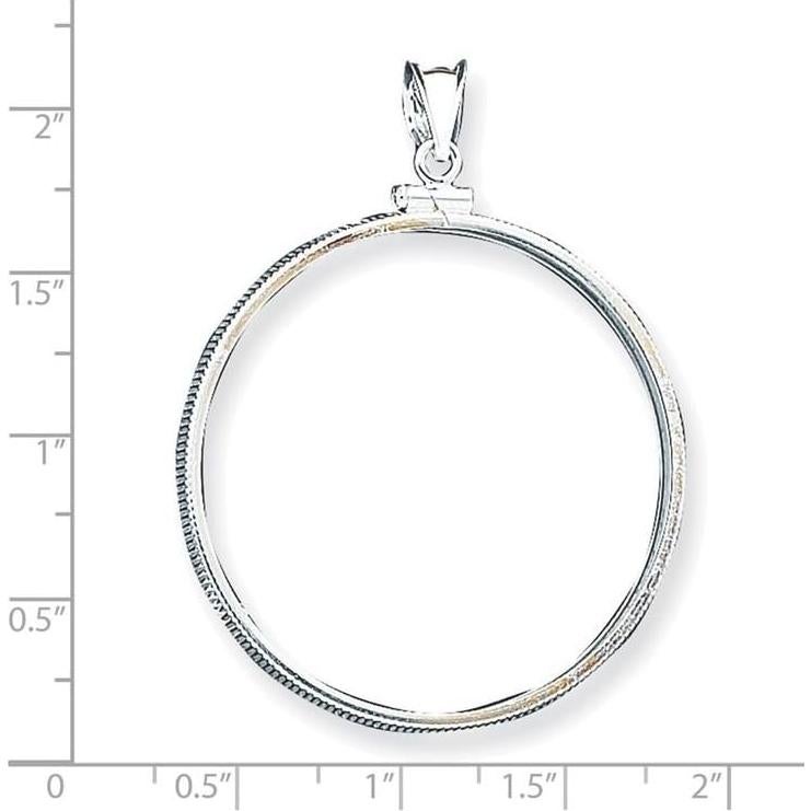 Colgante de Moneda de Plata Esterlina FJC Finejewelers 39mm