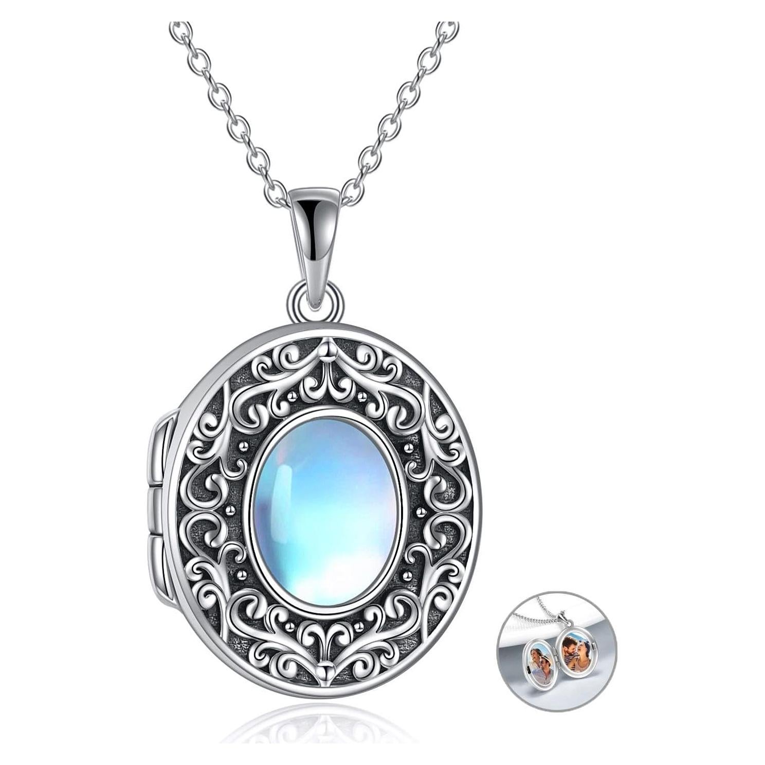 Collar de Plata Esterlina 925 con Medalla Ovalada Tiger Rider