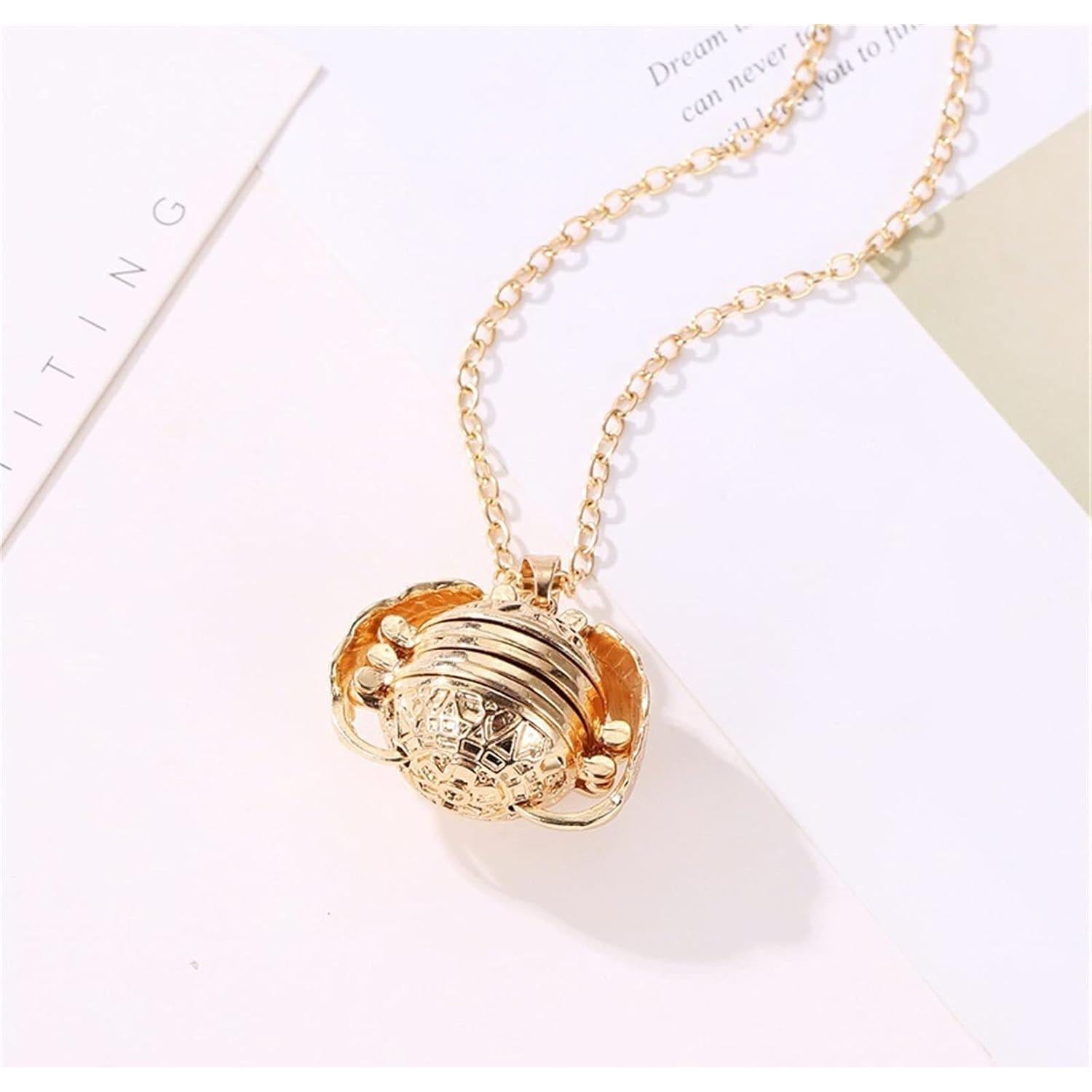 Collar Locket de Foto ONLYJUMP con Alas para Mujeres - Plata y Oro Rosa