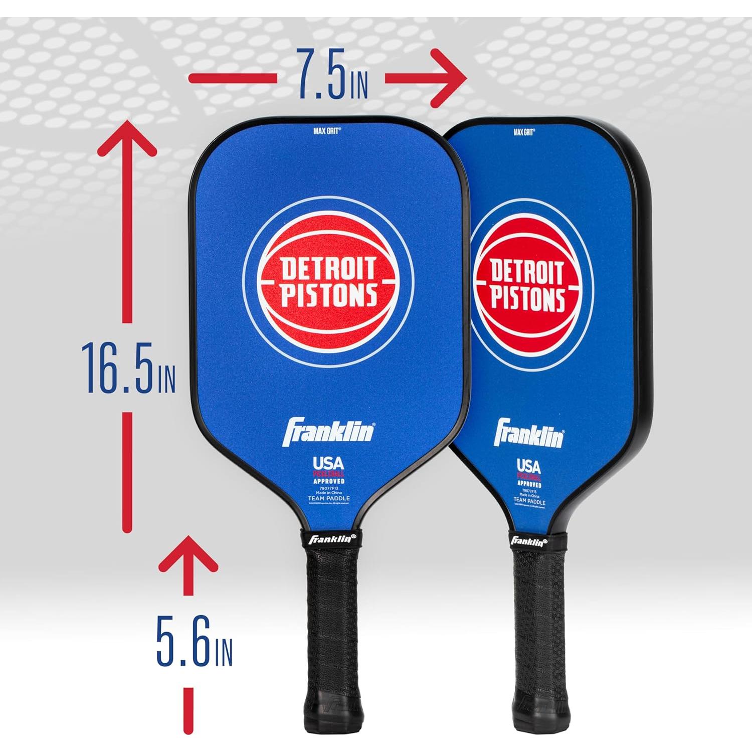 Pala de Pickleball Franklin Sports NBA Detroit Pistons 13mm