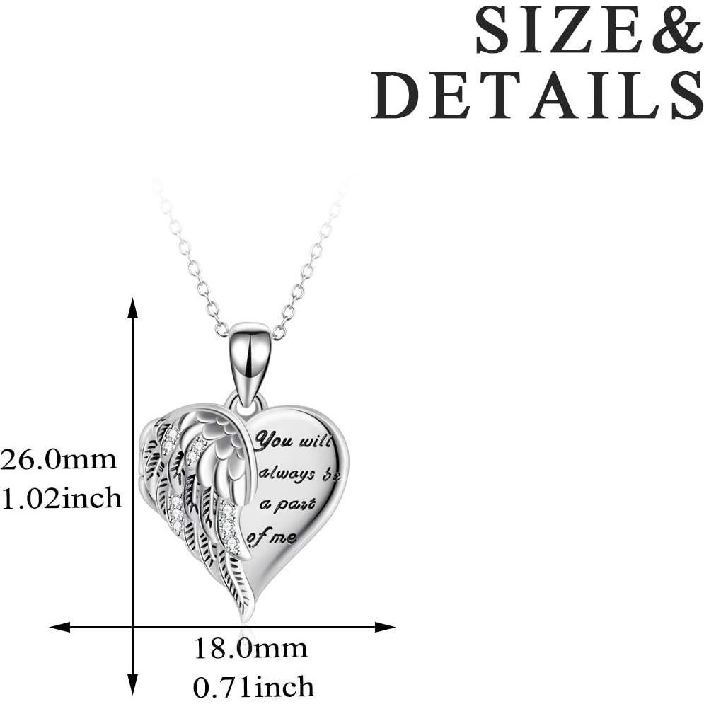 Collar Locket Corazón YFN 925 Plata Esterlina 26x18mm