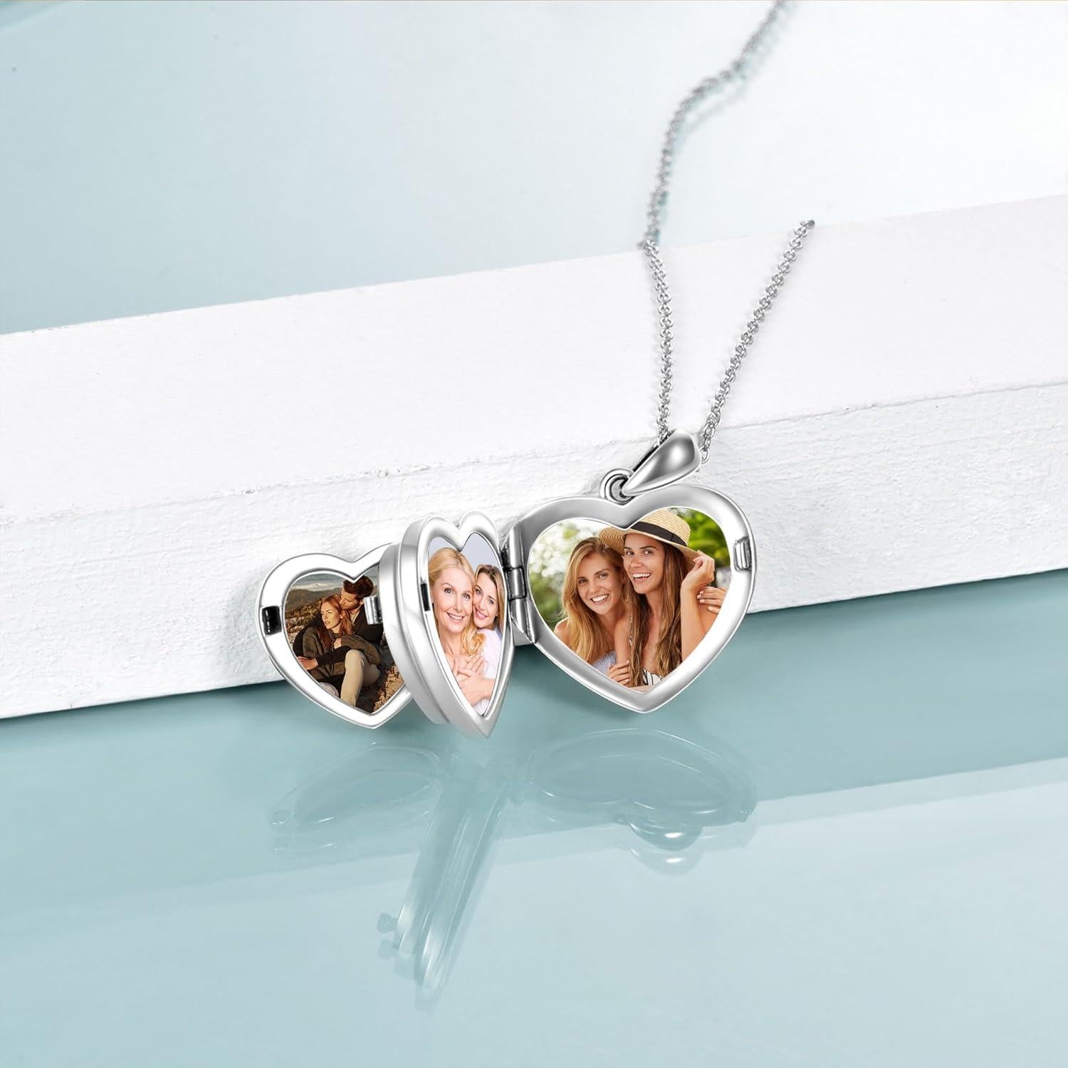 Colgante de Plata Esterlina 925 Te Amo Hasta la Luna 4 Fotos