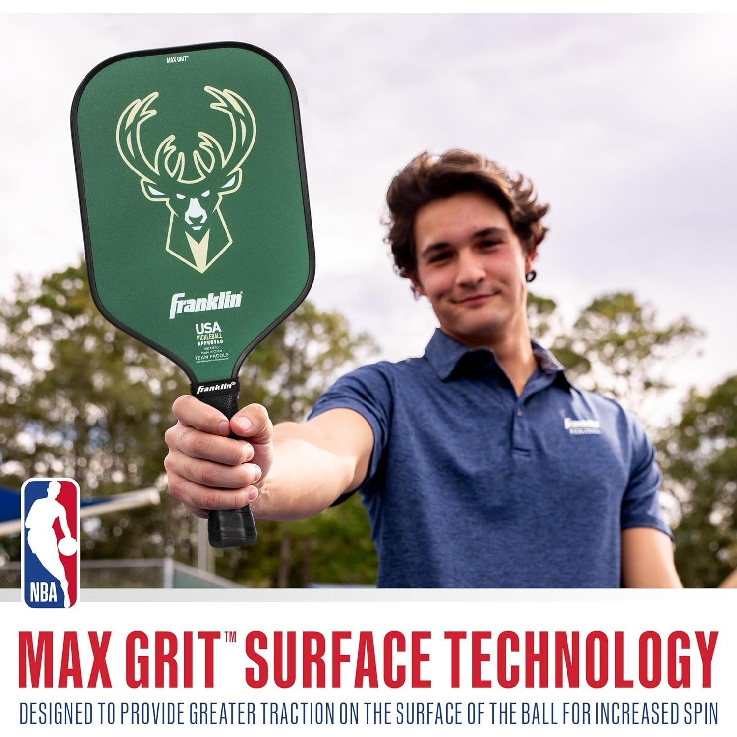 Pala de Pickleball Franklin Sports Milwaukee Bucks 13mm