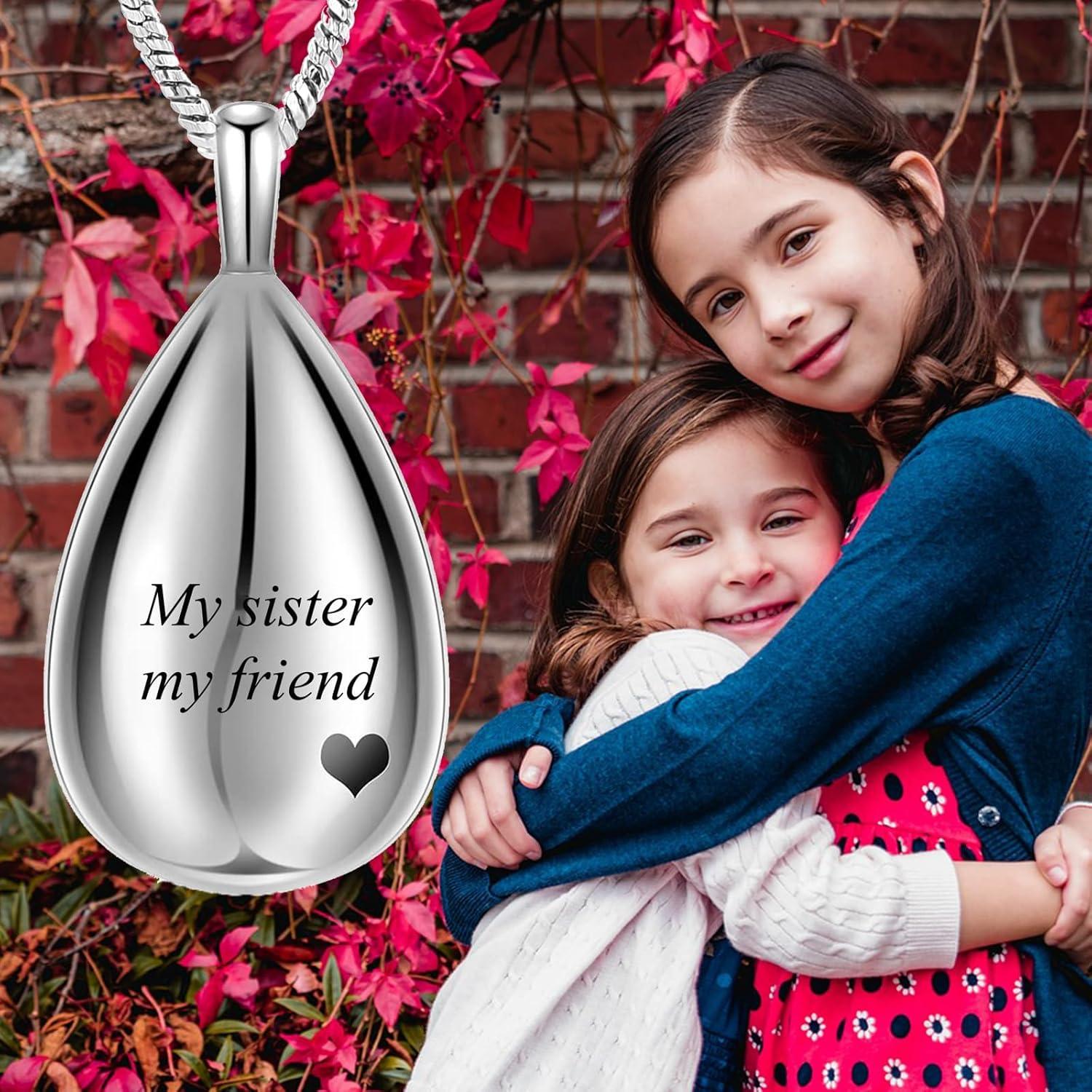 Collar de Urna de Cenizas Yinplsmemory Gota de Lagrima 3 cm