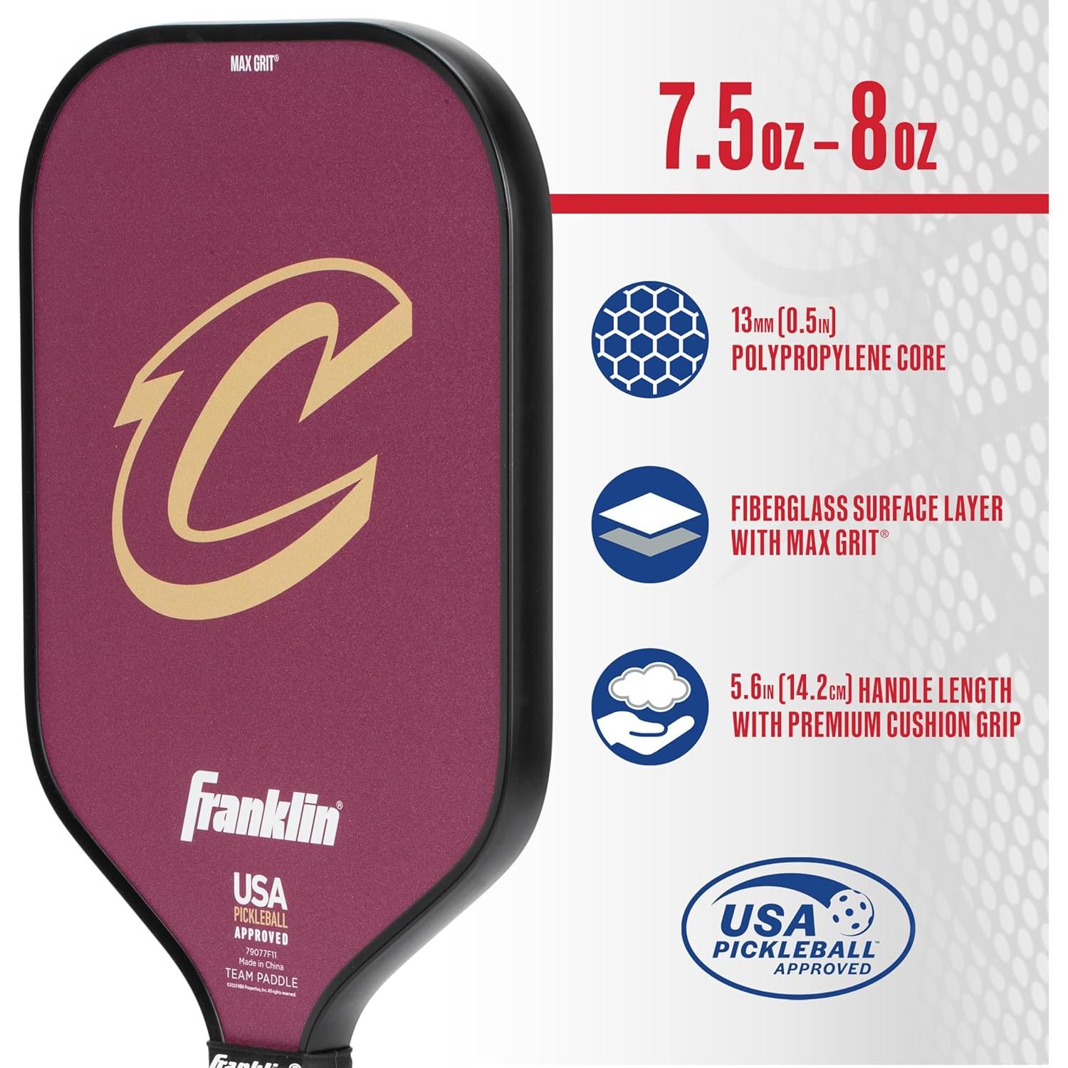 Pala de Pickleball Franklin Sports NBA Cleveland Cavaliers 13mm