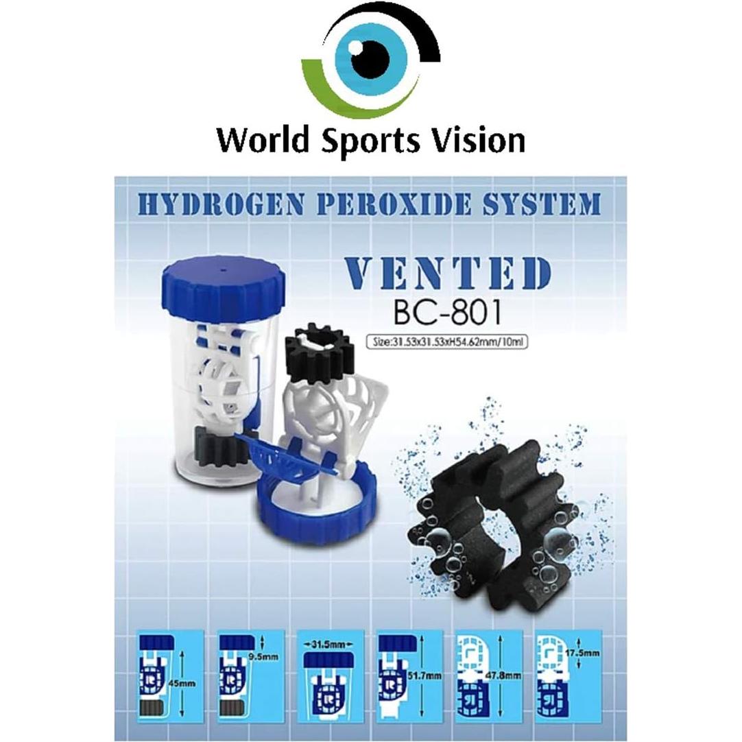 Estuche de Lentes de Contacto Sports World Vision - 3 Piezas