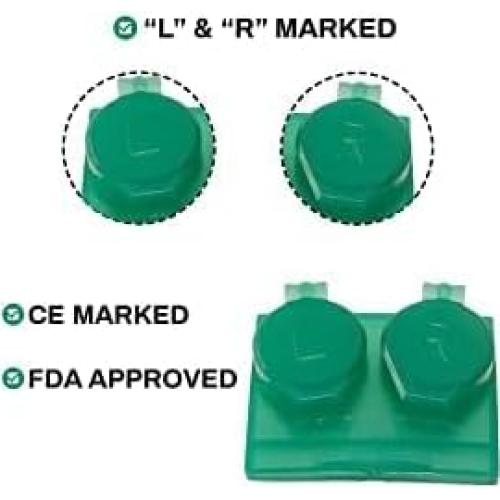 Estuche de Lentes de Contacto Sports World Vision - 4 Piezas, Diseño Compacto