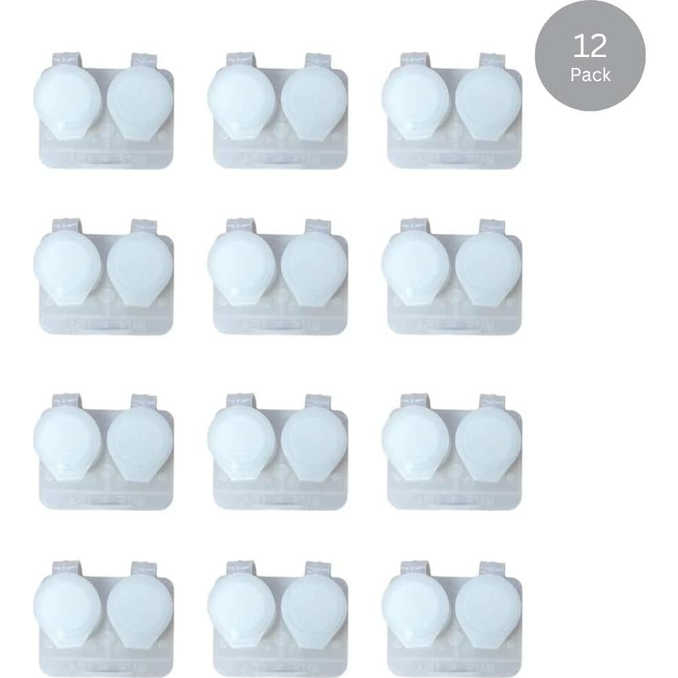 Estuches para Lentes de Contacto Transparentes - 12 Unidades