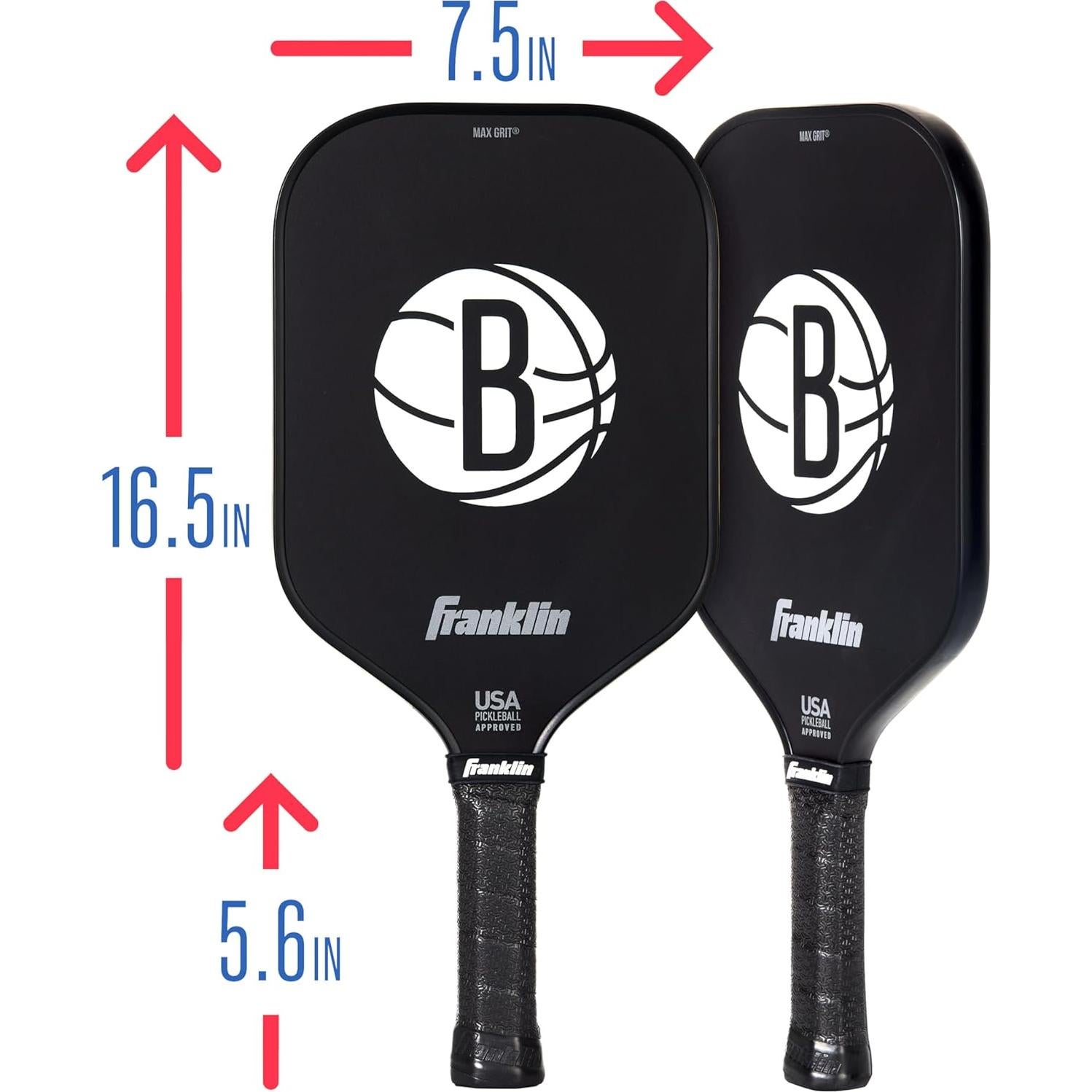 Paddle de Pickleball Franklin Sports Brooklyn Nets 13mm
