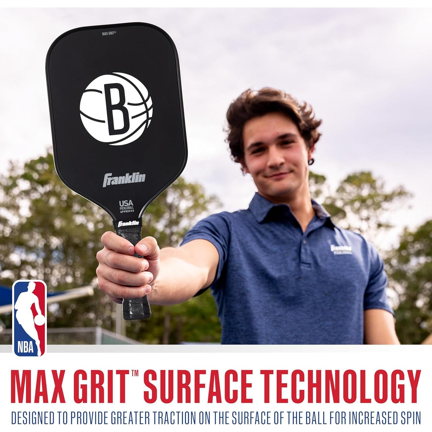Paddle de Pickleball Franklin Sports Brooklyn Nets 13mm