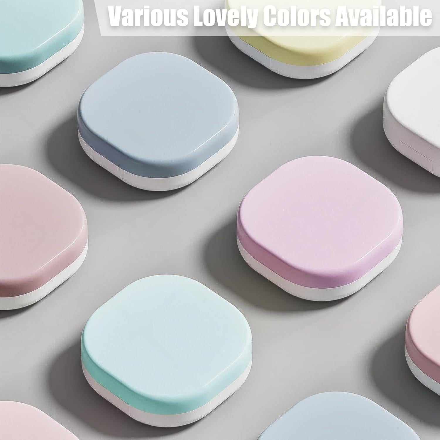 Estuche para Lentes de Contacto Verde Menta con Herramientas