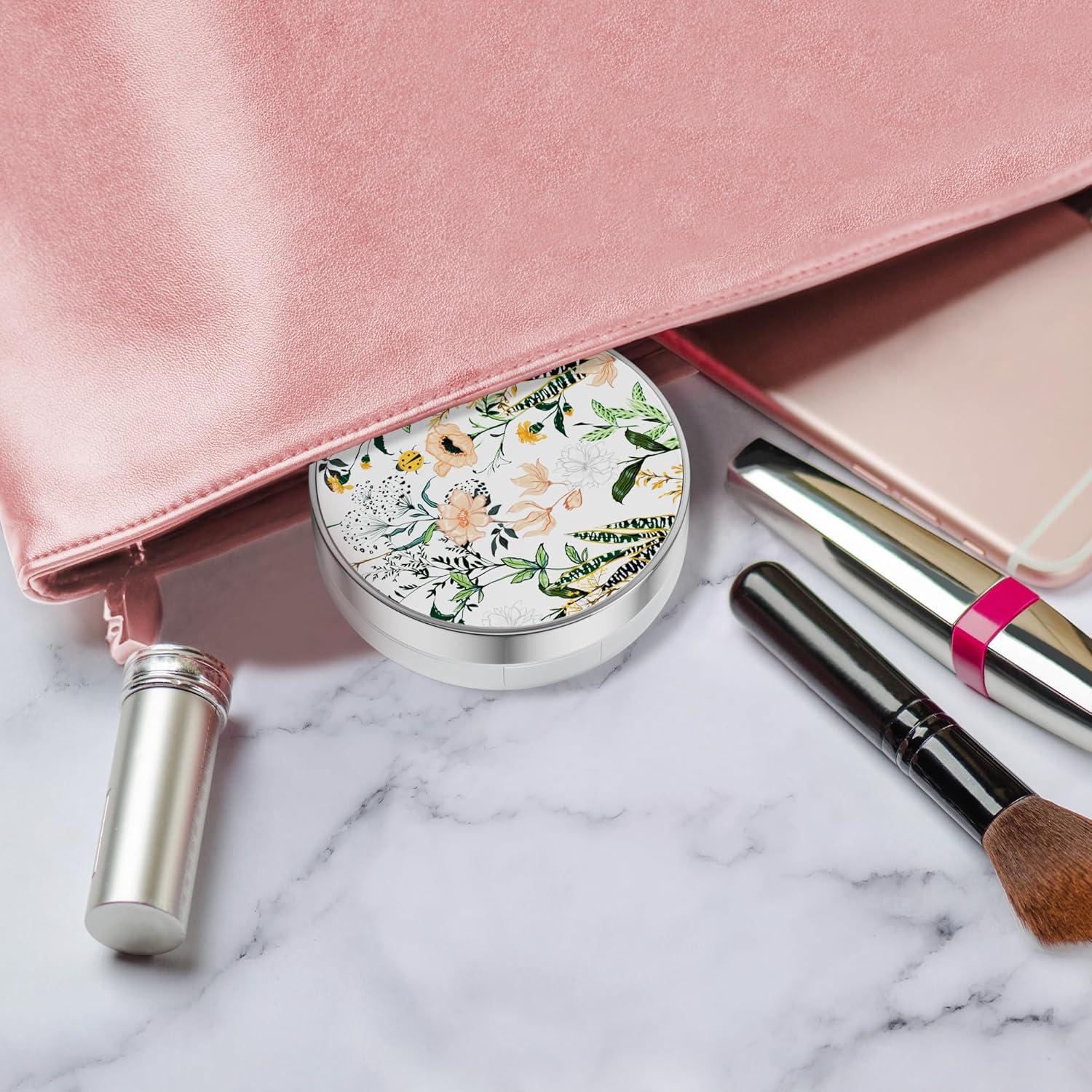 Estuche para Lentes de Contacto Lishae Flores Retro 7.5cm