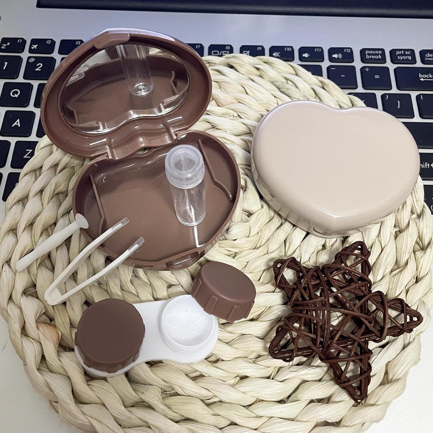 Estuche de Lentes de Contacto Howinn 2 Piezas con Accesorios