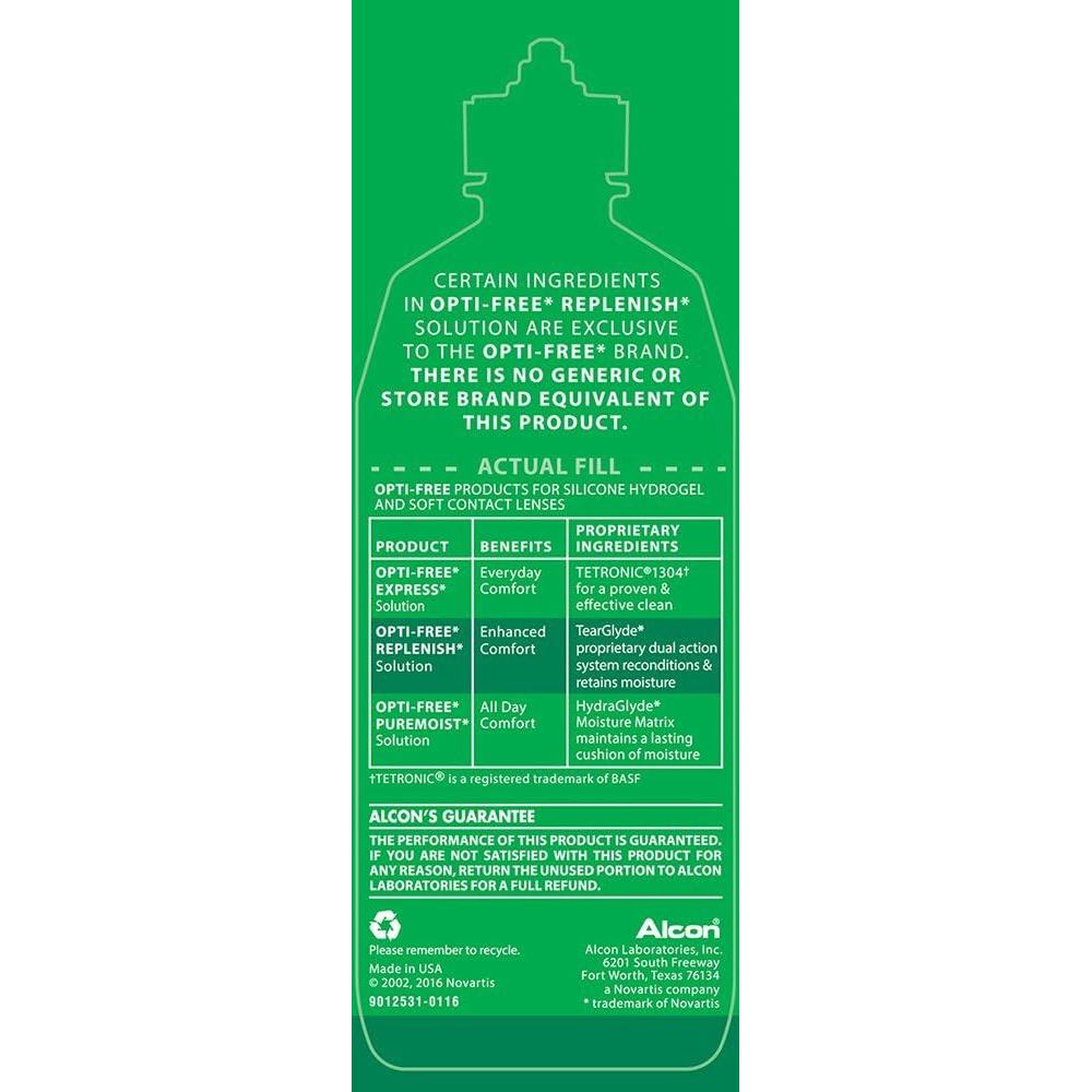 Solución Desinfectante Multiusos Opti-Free Replenish 295 ml