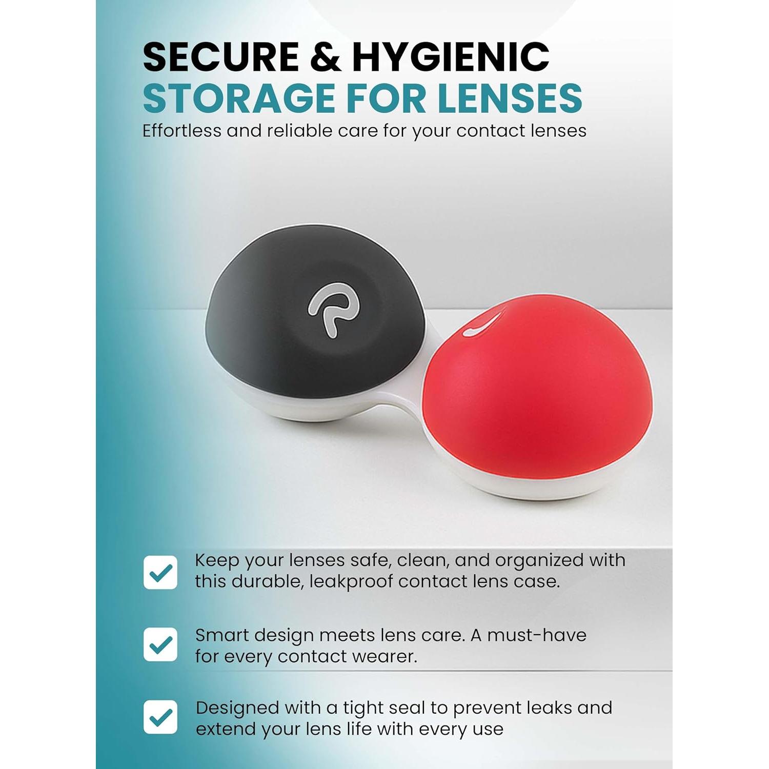 Estuche de Lentes de Contacto Sports World Vision con Tapa R/L