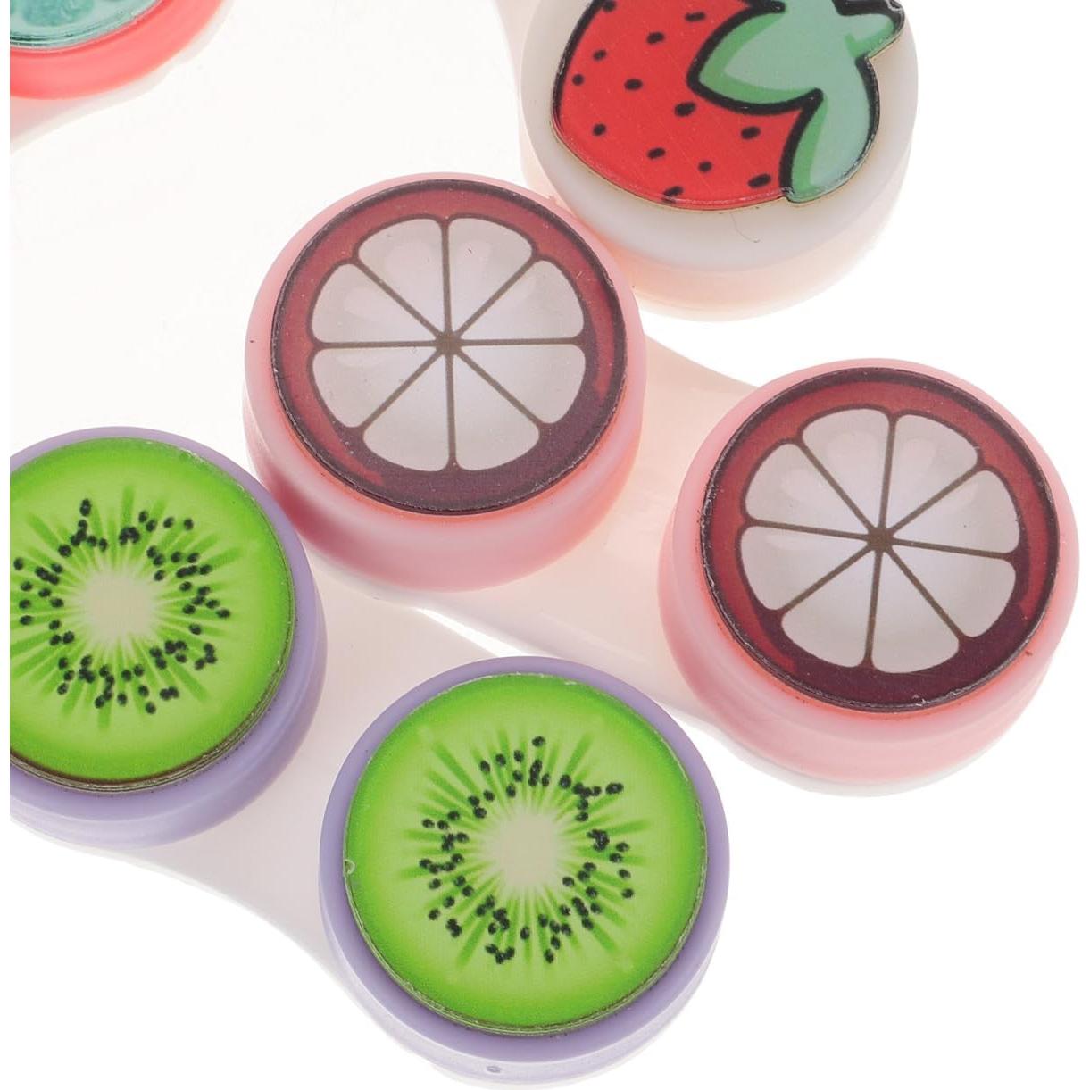 Estuche para Lentes de Contacto Healifty 6 Piezas Diseño Frutas