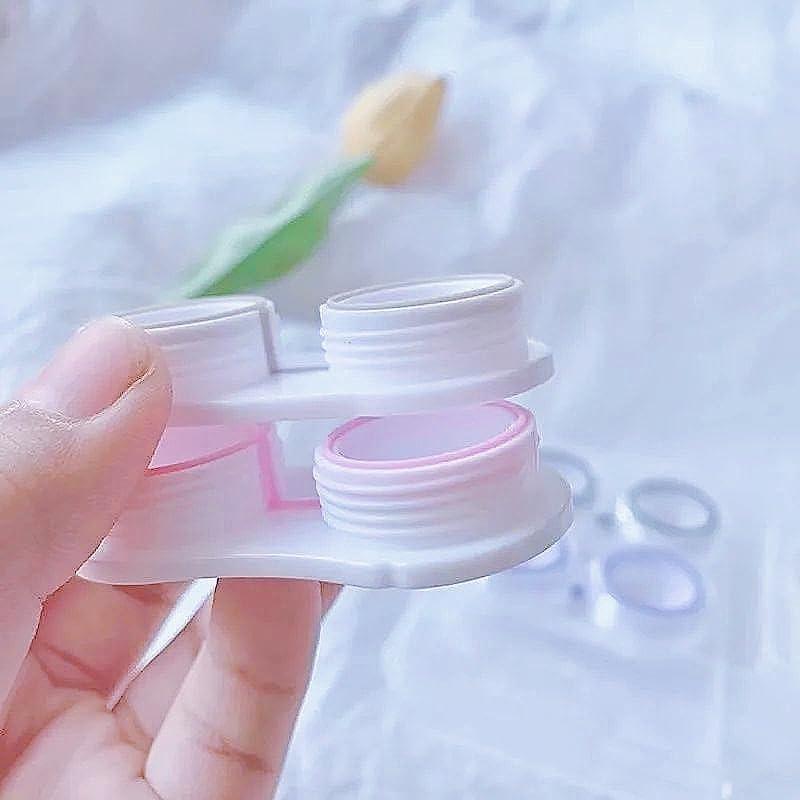 Estuche de Lentes de Contacto Transparente Powerfuler - 10 Piezas