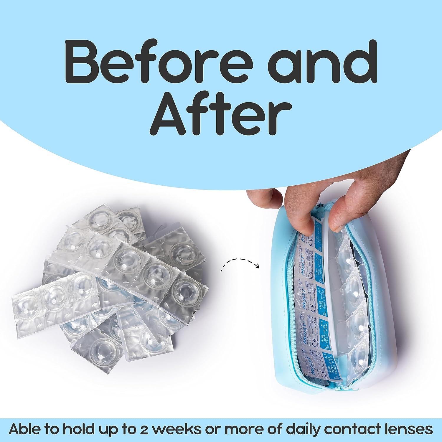 Estuche Organizador para Lentes de Contacto Visfresh Rosa - 30 Lentes