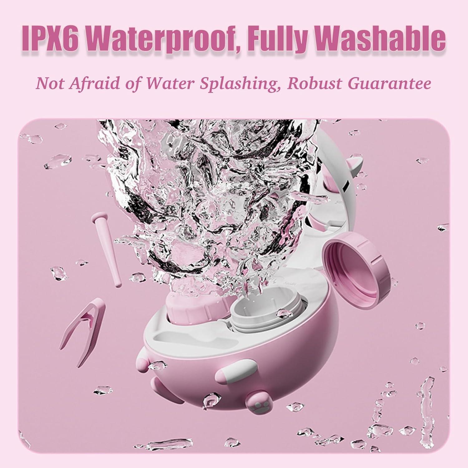 Limpia Lentes de Contacto Vastsoon Rosa Portátil 2 en 1