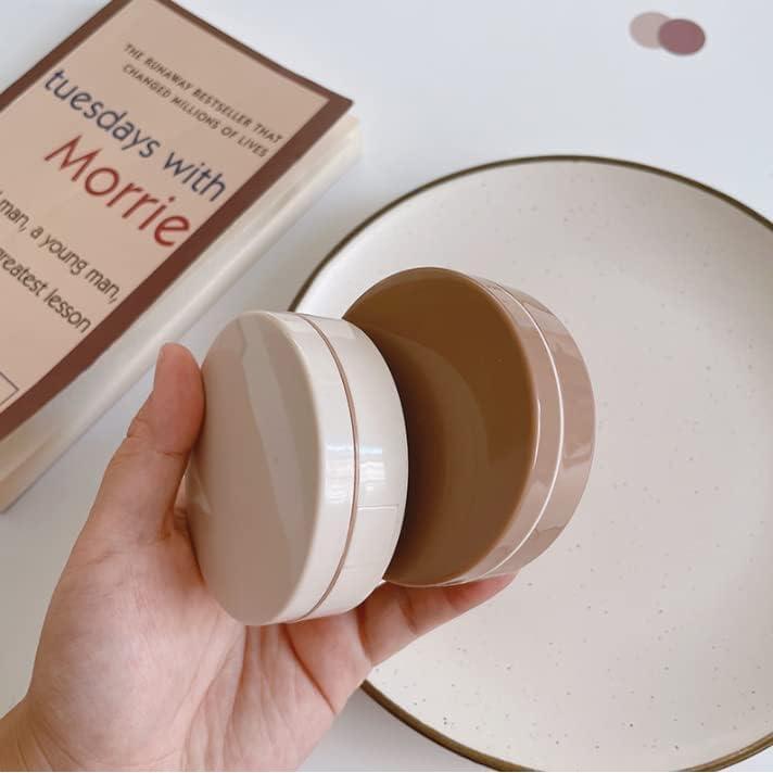 Estuche para Lentes de Contacto HLLMX 2 Pcs Blanco y Caqui