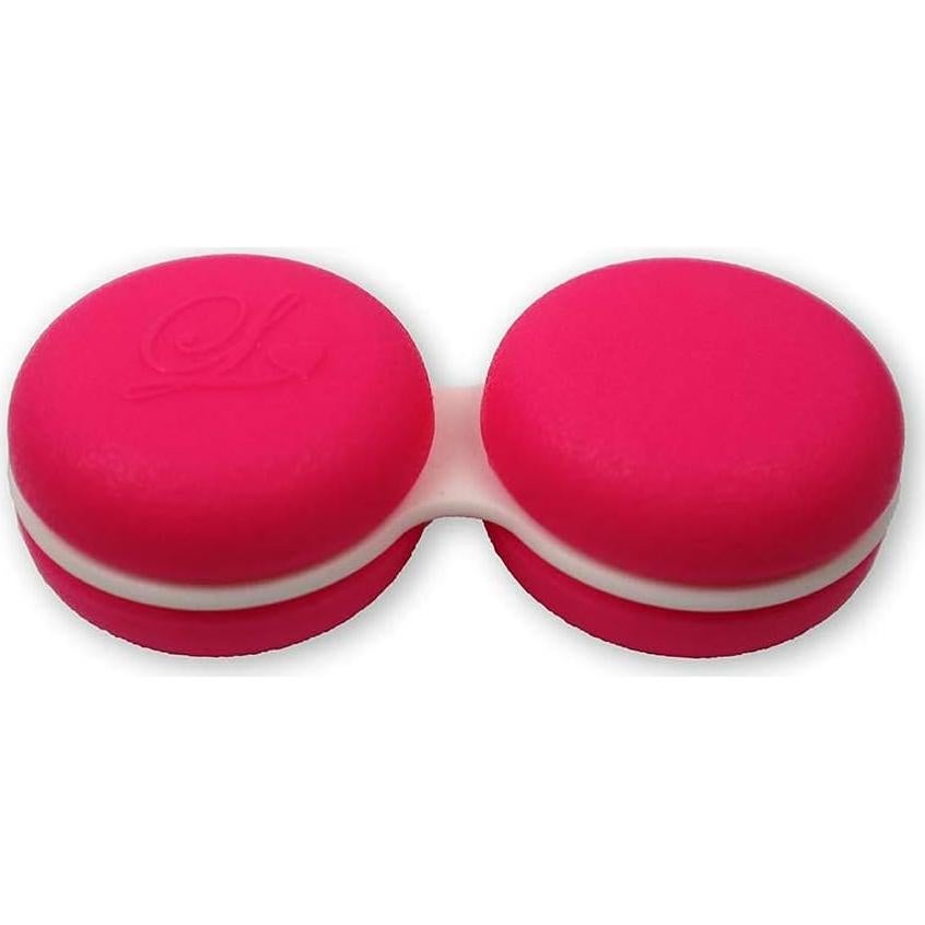 Estuche para Lentes de Contacto Macaroon 3 Piezas Azul Oscuro