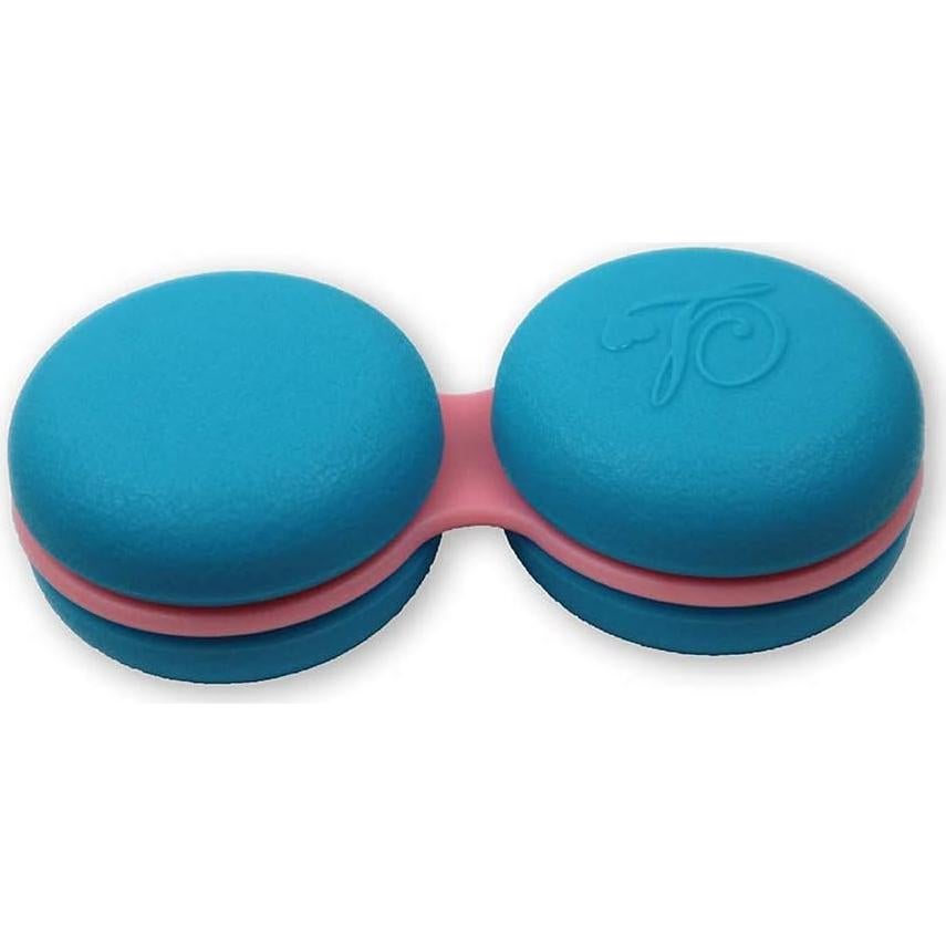Estuche para Lentes de Contacto Macaroon 3 Piezas Azul Oscuro