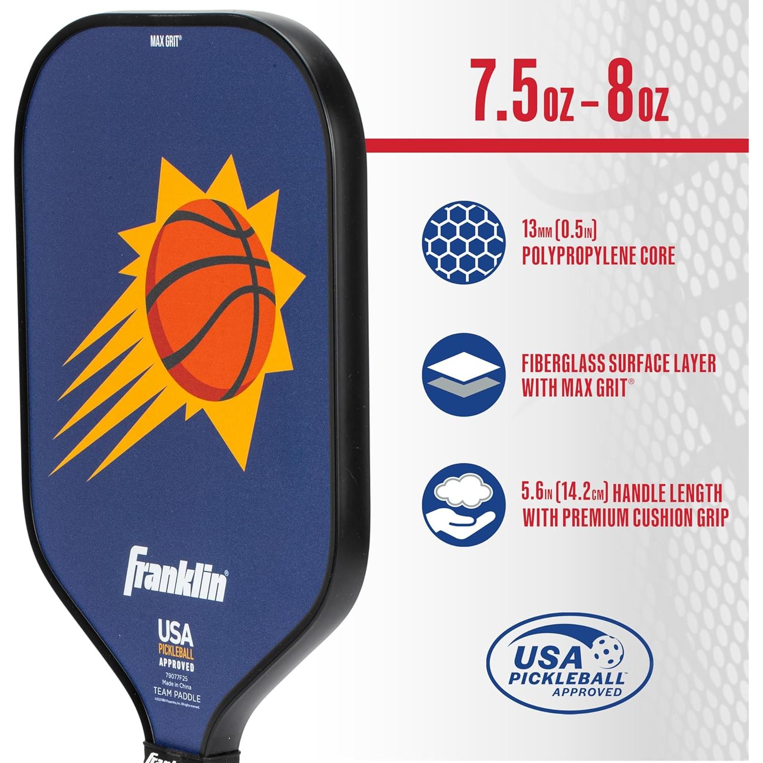 Pala de Pickleball Franklin Sports NBA Phoenix Suns 13mm