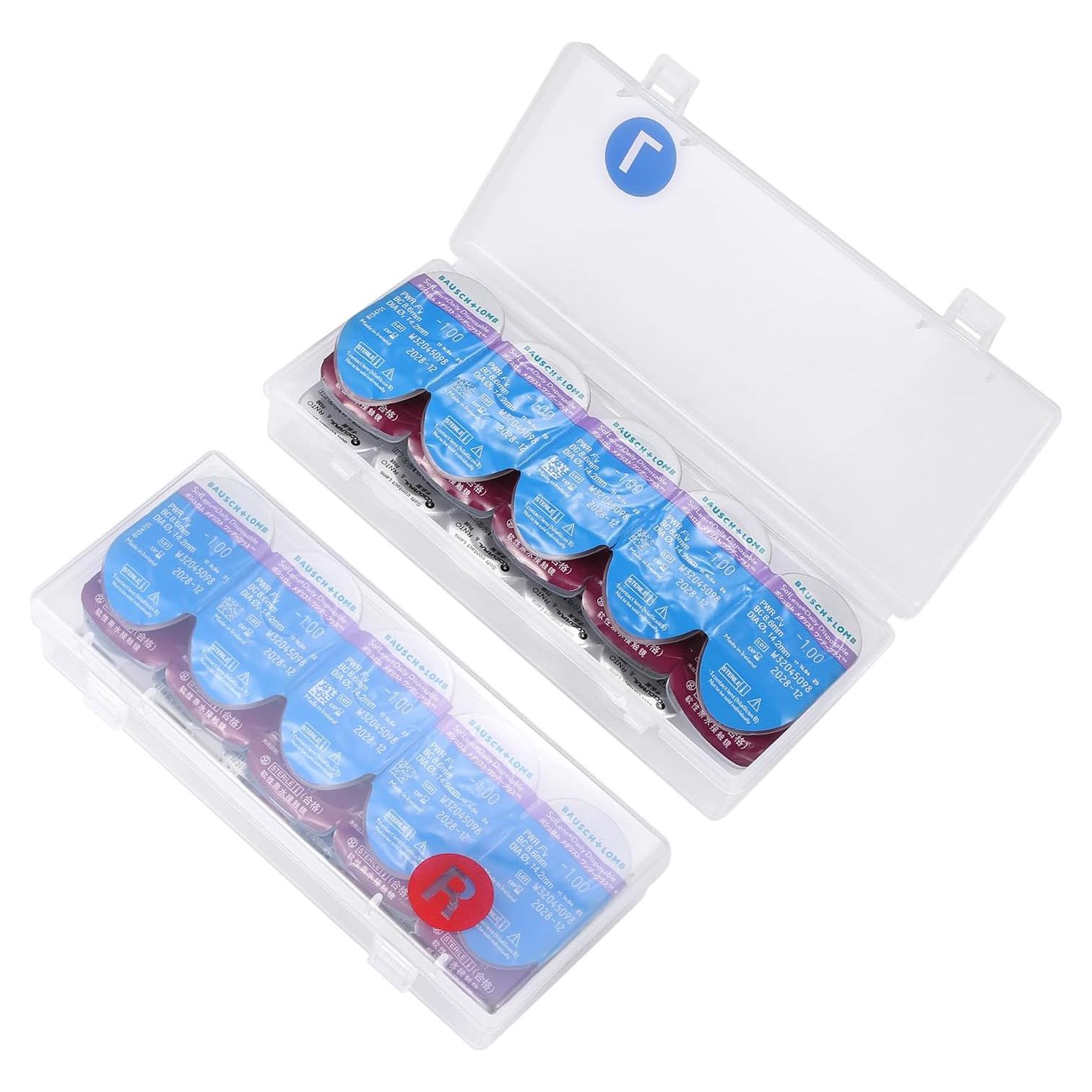 Organizador de Lentes de Contacto MUSHENJI - 2 Cajas Portátiles