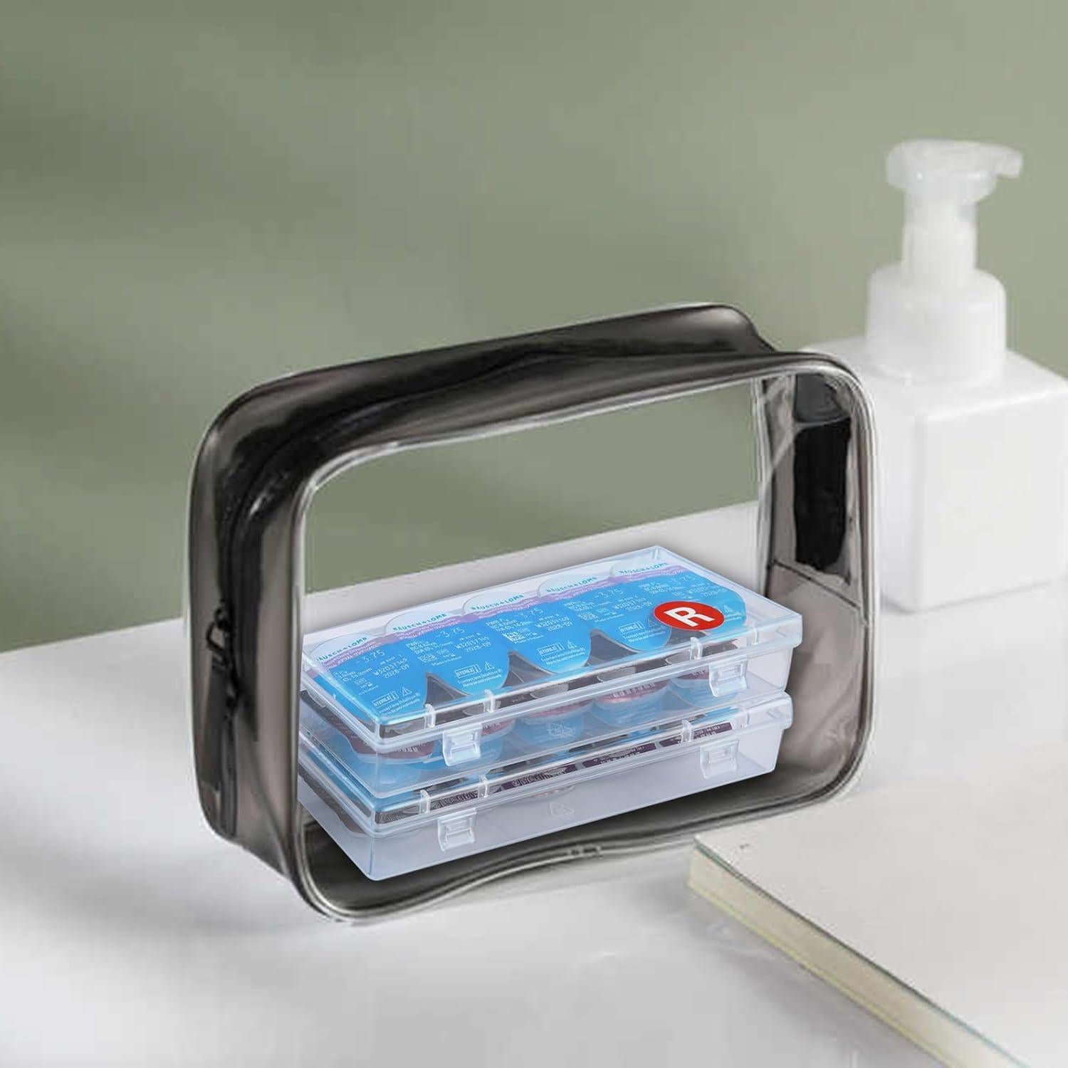 Organizador de Lentes de Contacto MUSHENJI - 2 Cajas Portátiles