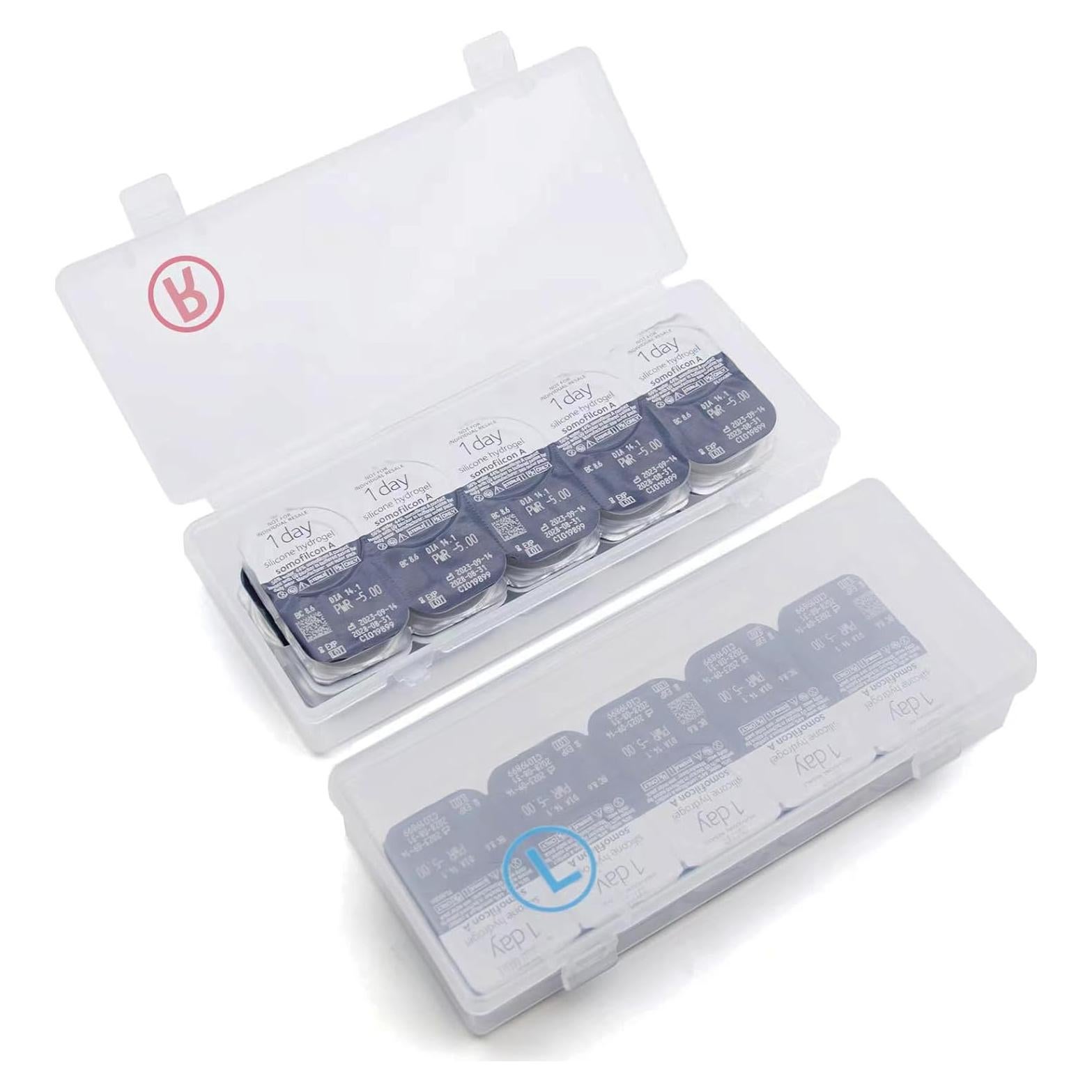 Estuche Organizador de Lentes de Contacto 2 Piezas 40 Lentes