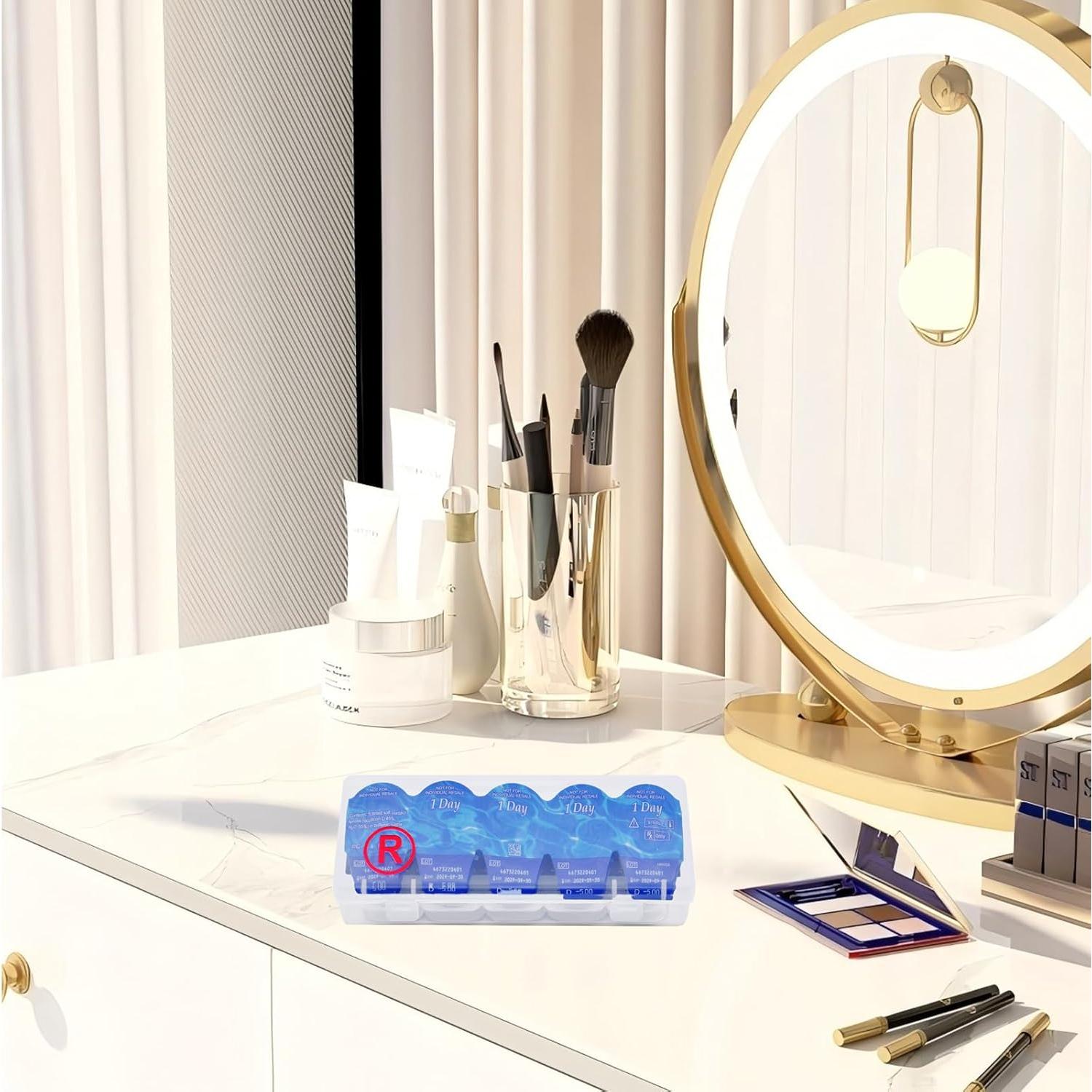 Estuche Organizador de Lentes de Contacto 2 Piezas 40 Lentes