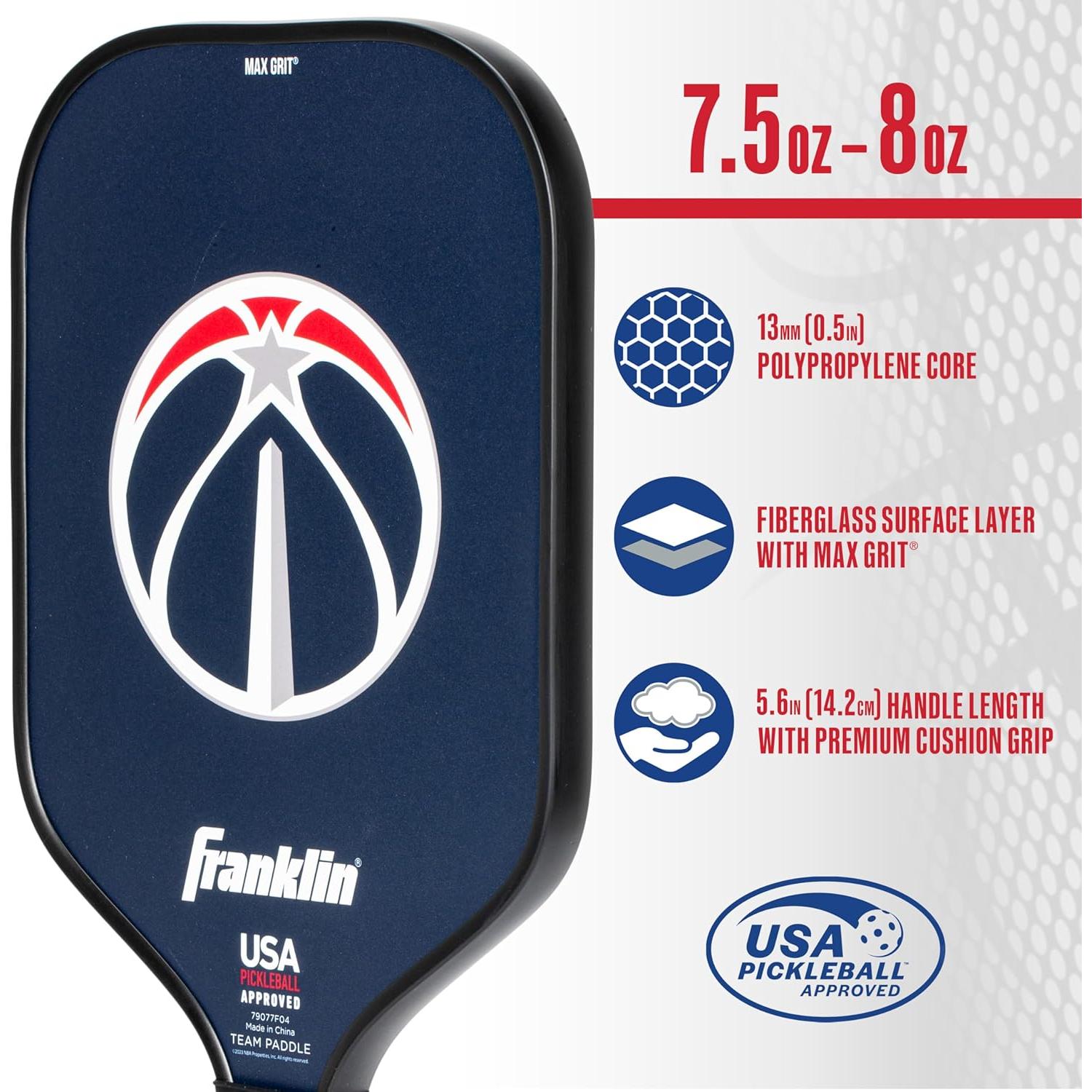 Pala de Pickleball Franklin Sports NBA Washington Wizards 13mm
