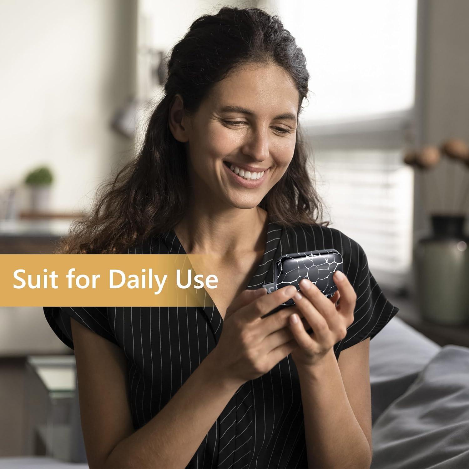 Estuche de Lentes de Contacto Muf Cocodrilo Negro - Kit de Viaje