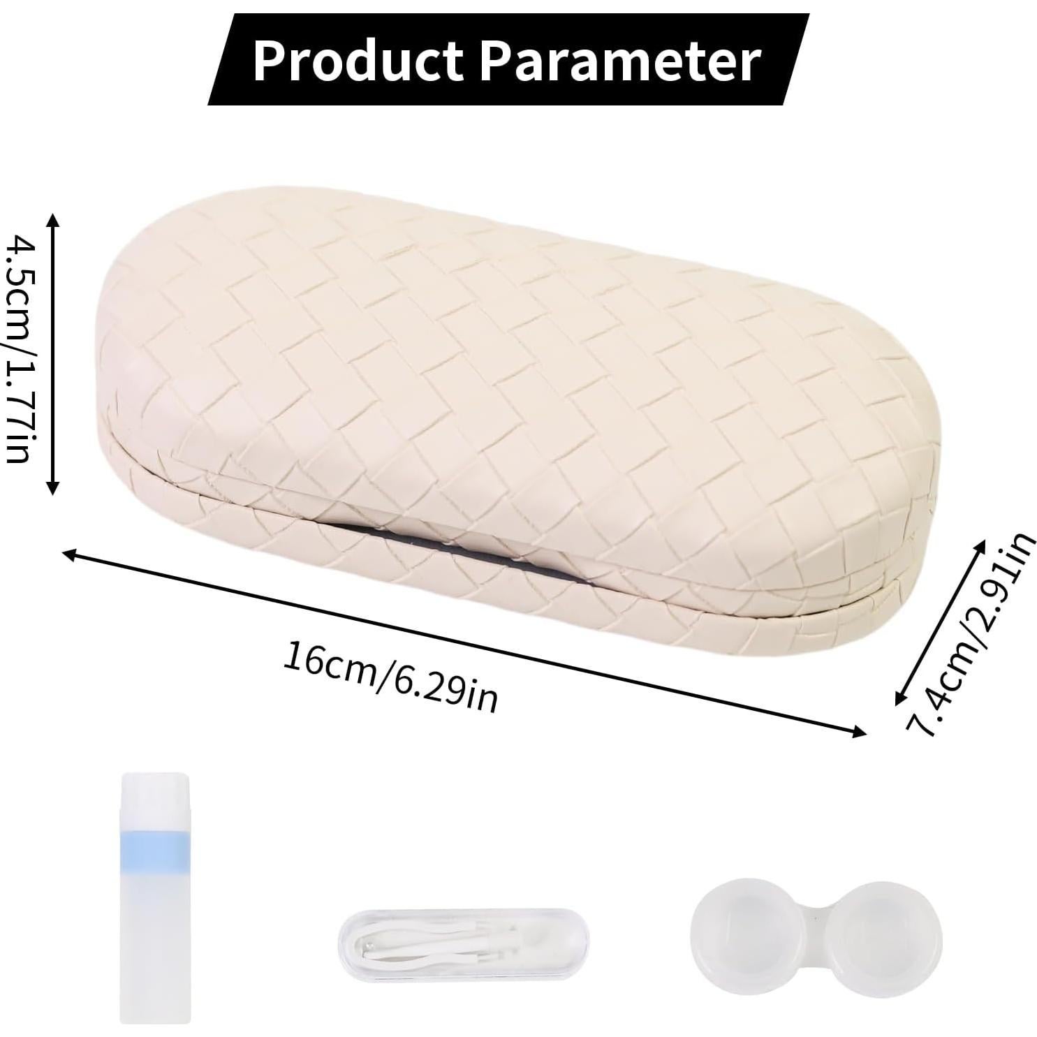 Estuche 2 en 1 para Lentes de Contacto y Gafas SCYJH Blanco