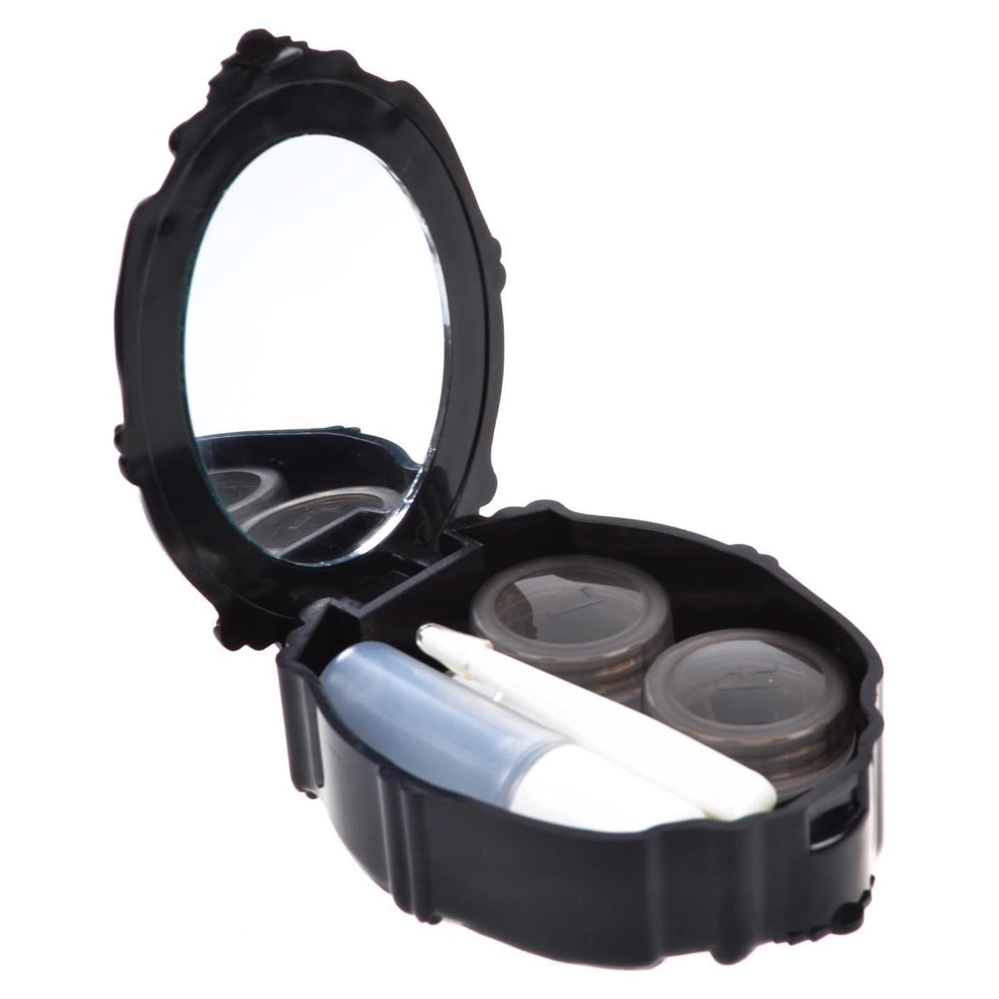 Estuche para Lentes de Contacto AHIER Rosa con Espejo y Accesorios