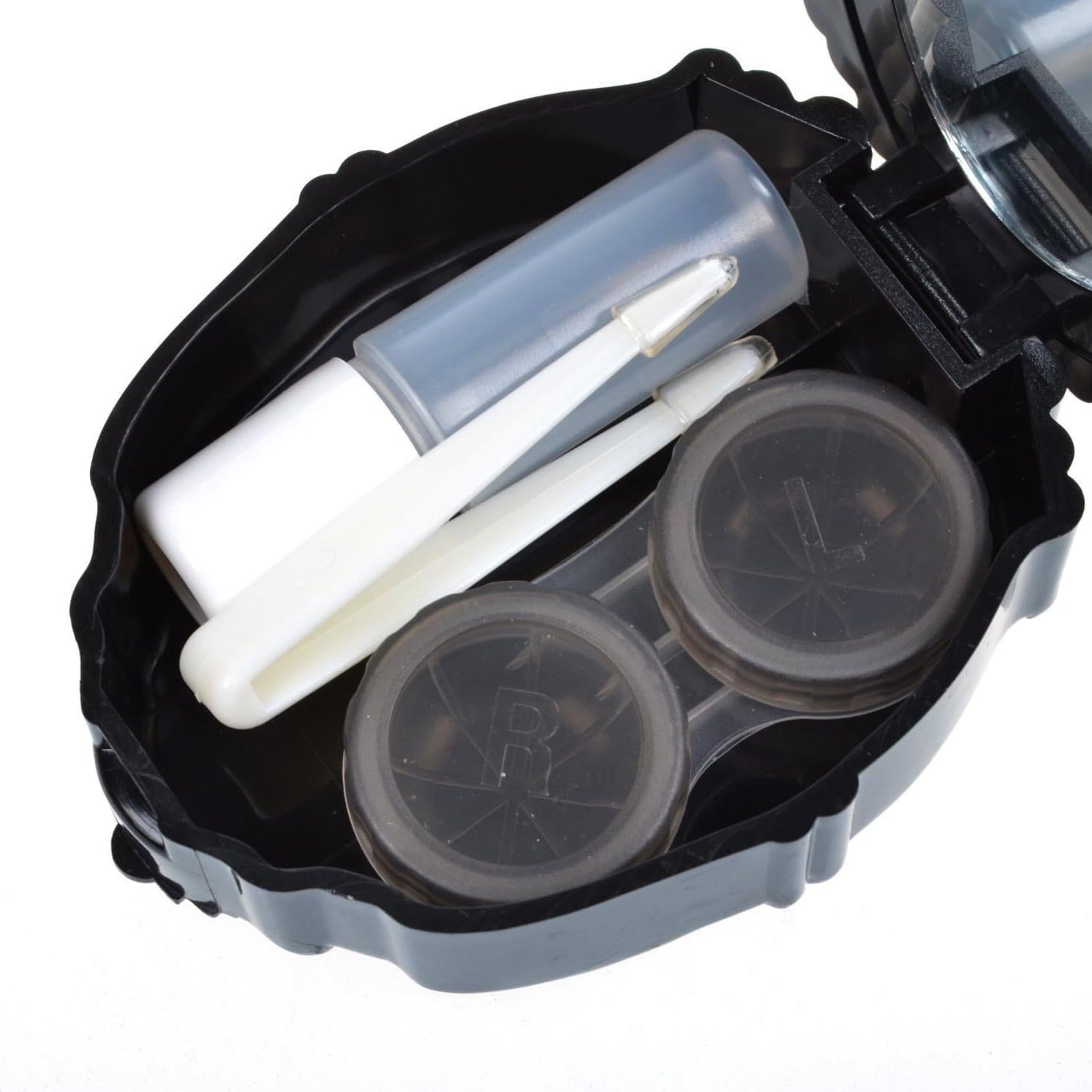 Estuche para Lentes de Contacto AHIER Rosa con Espejo y Accesorios