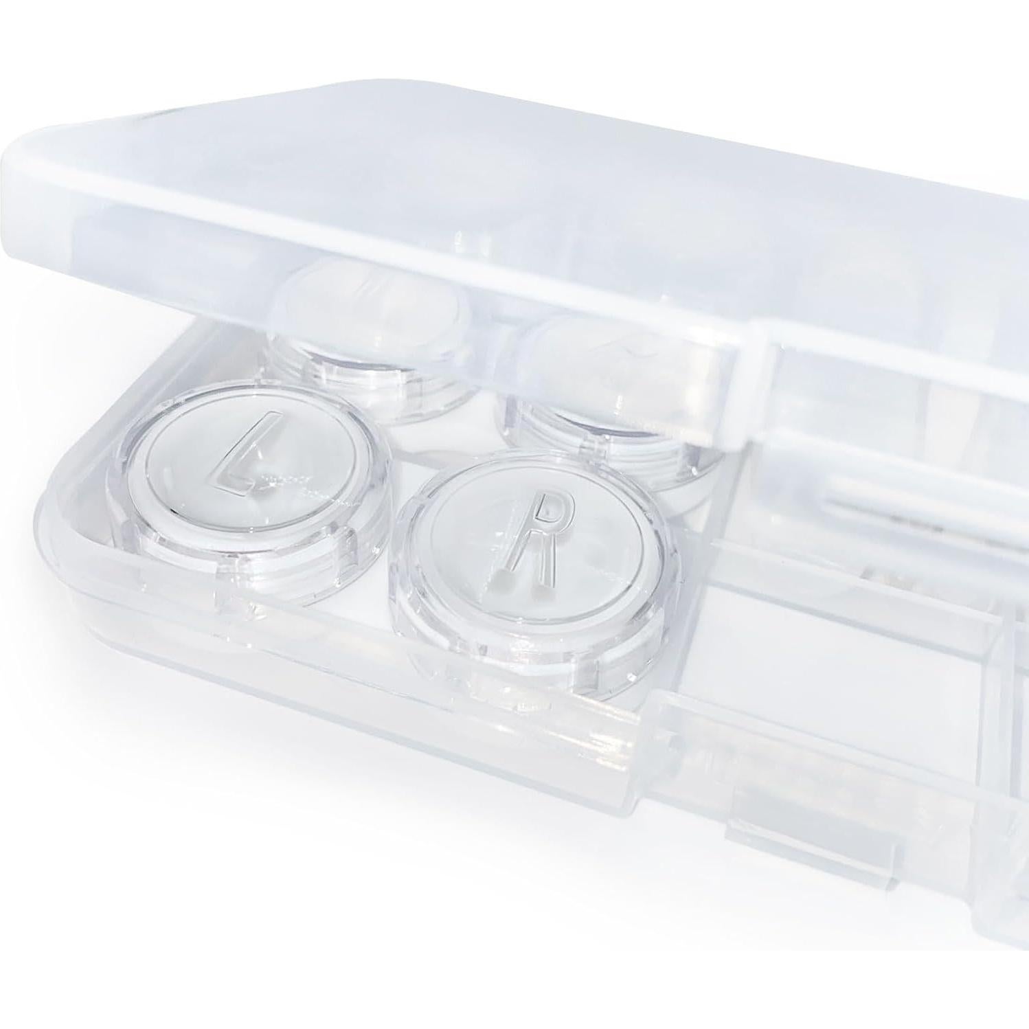 Estuches para Lentes de Contacto LCFALO - Paquete de 6 Transparentes