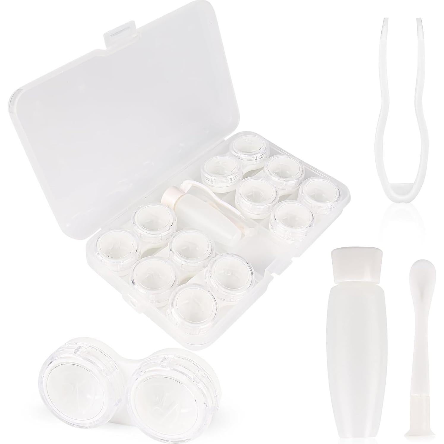 Estuches para Lentes de Contacto LCFALO - Paquete de 6 Transparentes