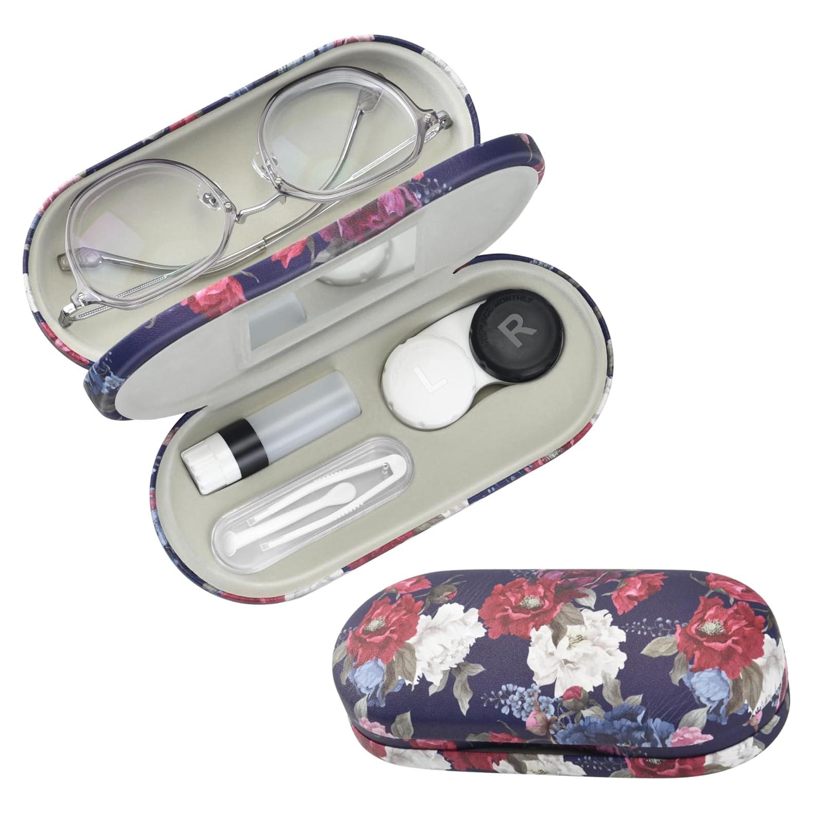 Estuche 2 en 1 para Lentes de Contacto y Gafas Zettokete Azul Noche