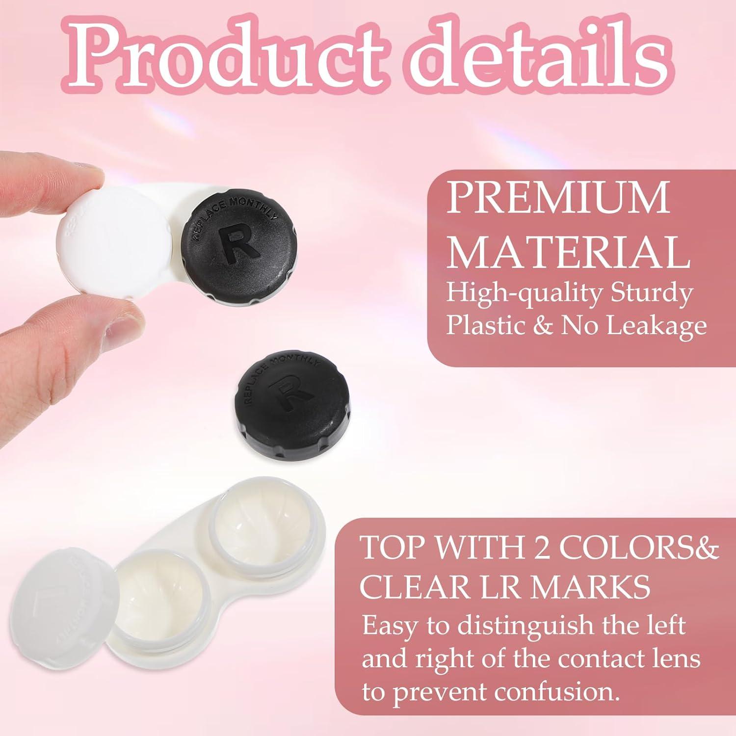 Estuche para Lentes de Contacto LIQWEI 12 Piezas Colorido Portátil