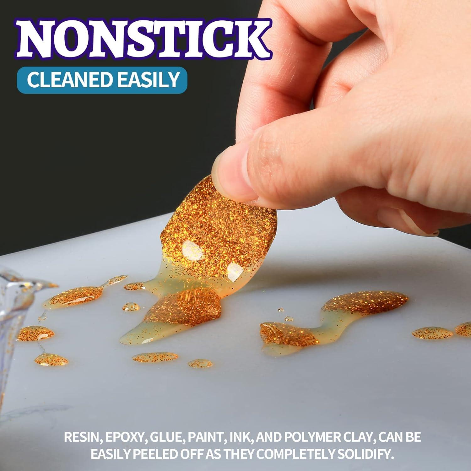 Tapetes de Silicona LEOBRO 2 Piezas 40x29.7cm Gris y Transparente