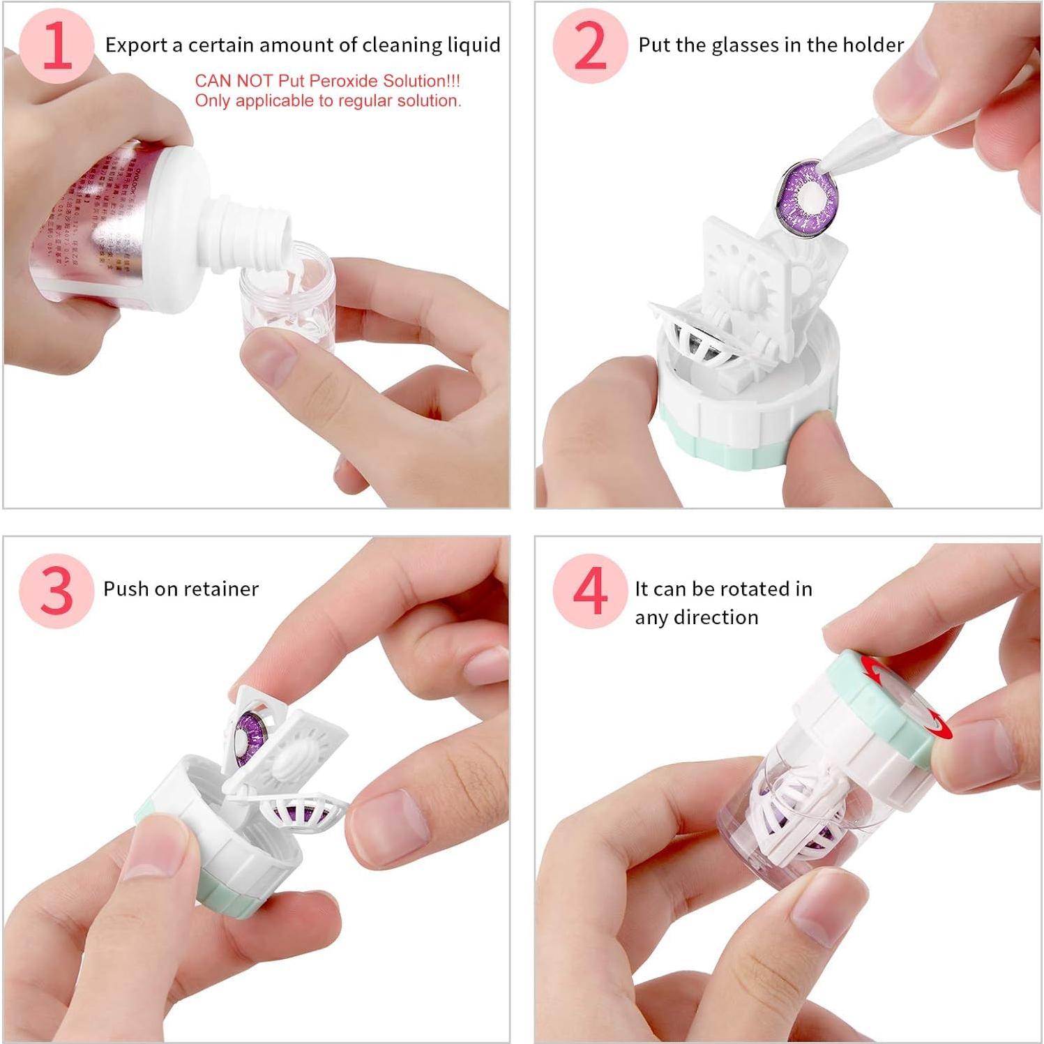 Limpiador de Lentes de Contacto Manual Lamoutor 8 Piezas