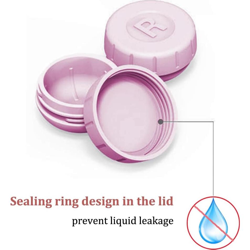 Estuche de Lentes de Contacto 3 Piezas Vastsoon Rosa