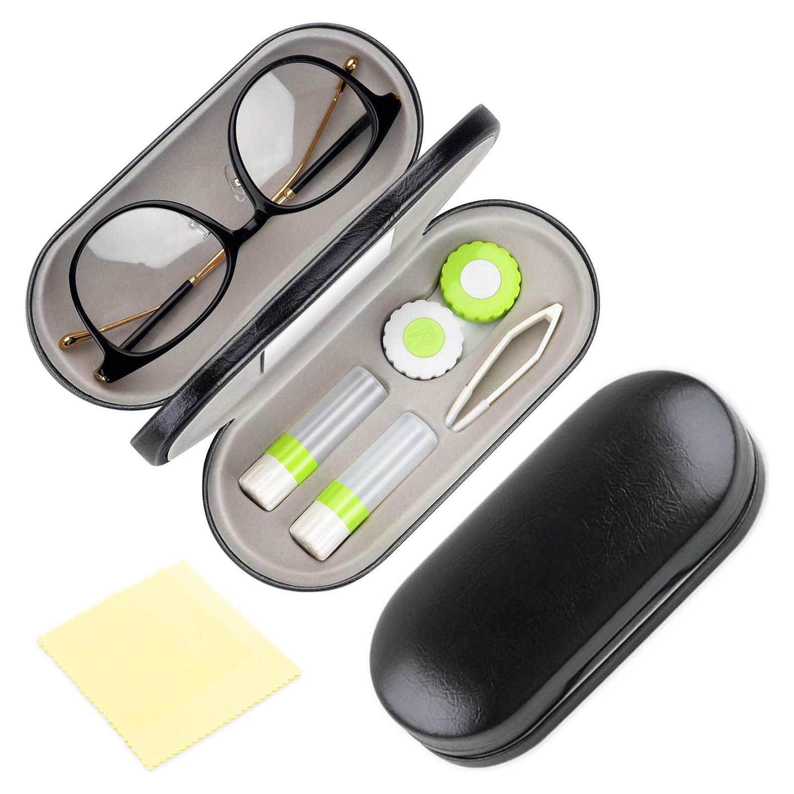 Estuche para Lentes de Contacto 2 en 1 DINTSTYLE Negro