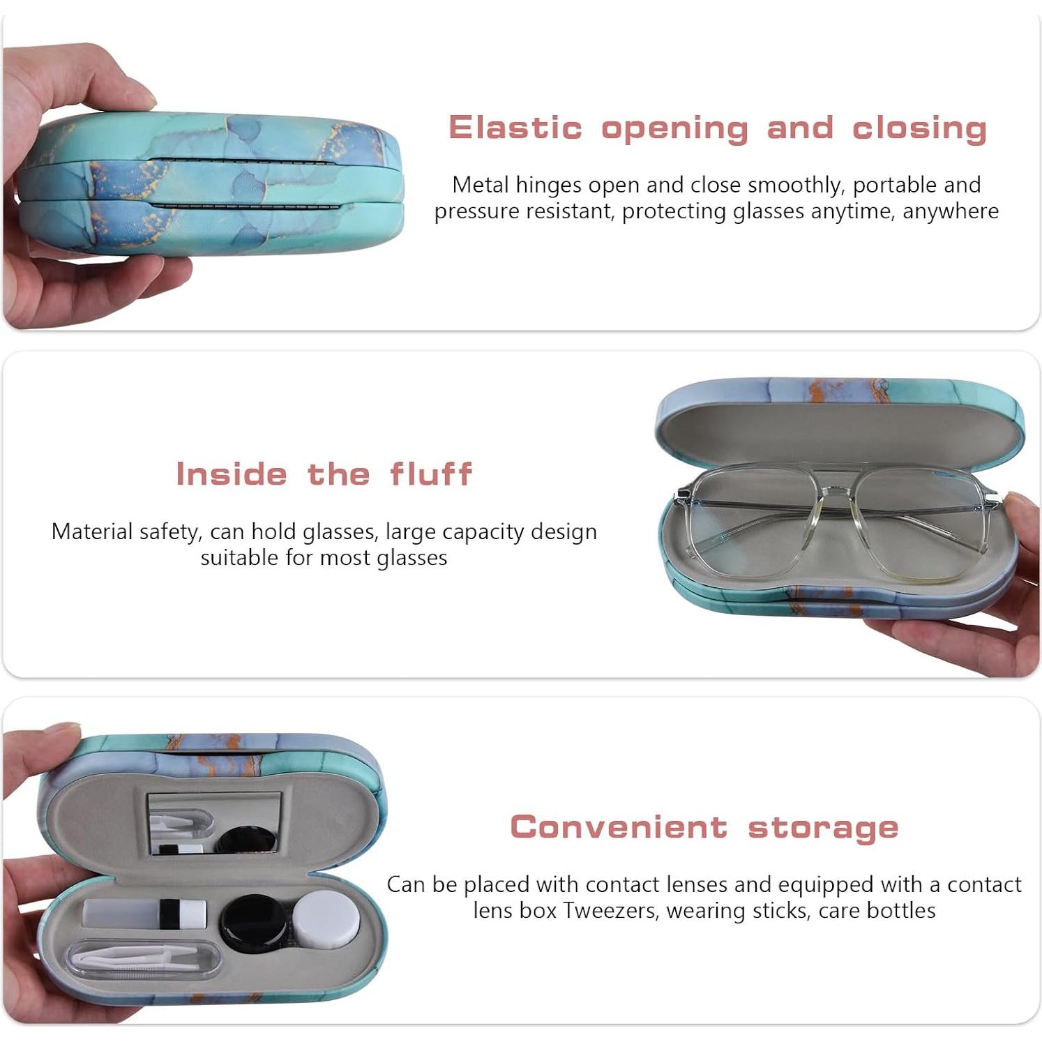 Estuche para Lentes de Contacto 2 en 1 DINTSTYLE Negro