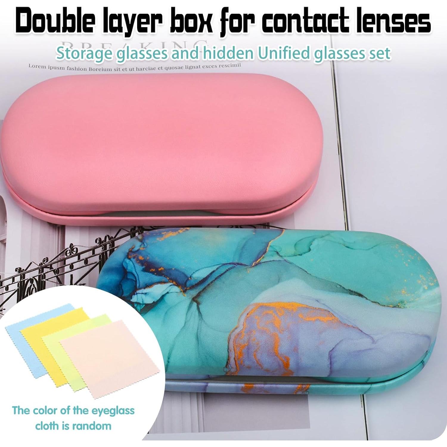 Estuche para Lentes de Contacto 2 en 1 DINTSTYLE Negro