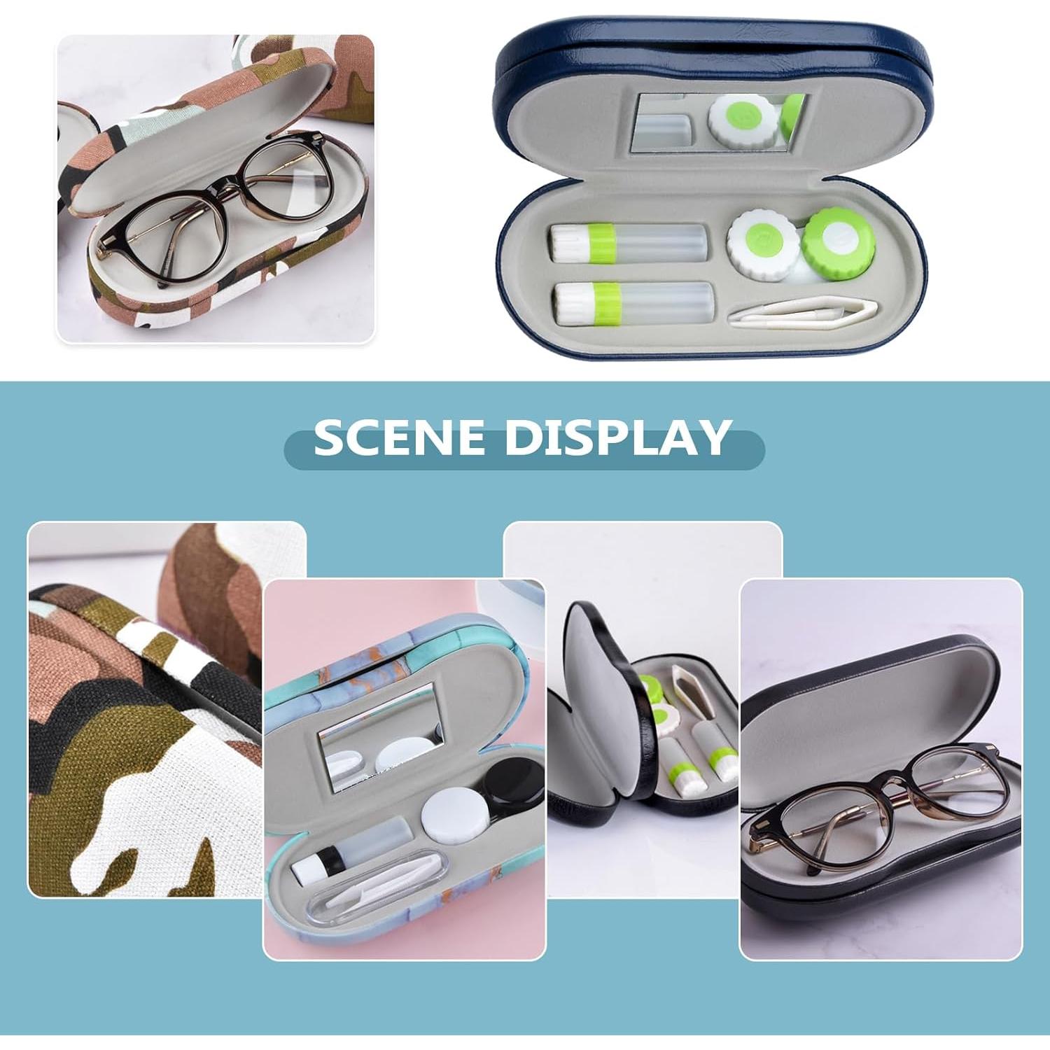 Estuche para Lentes de Contacto 2 en 1 DINTSTYLE Negro